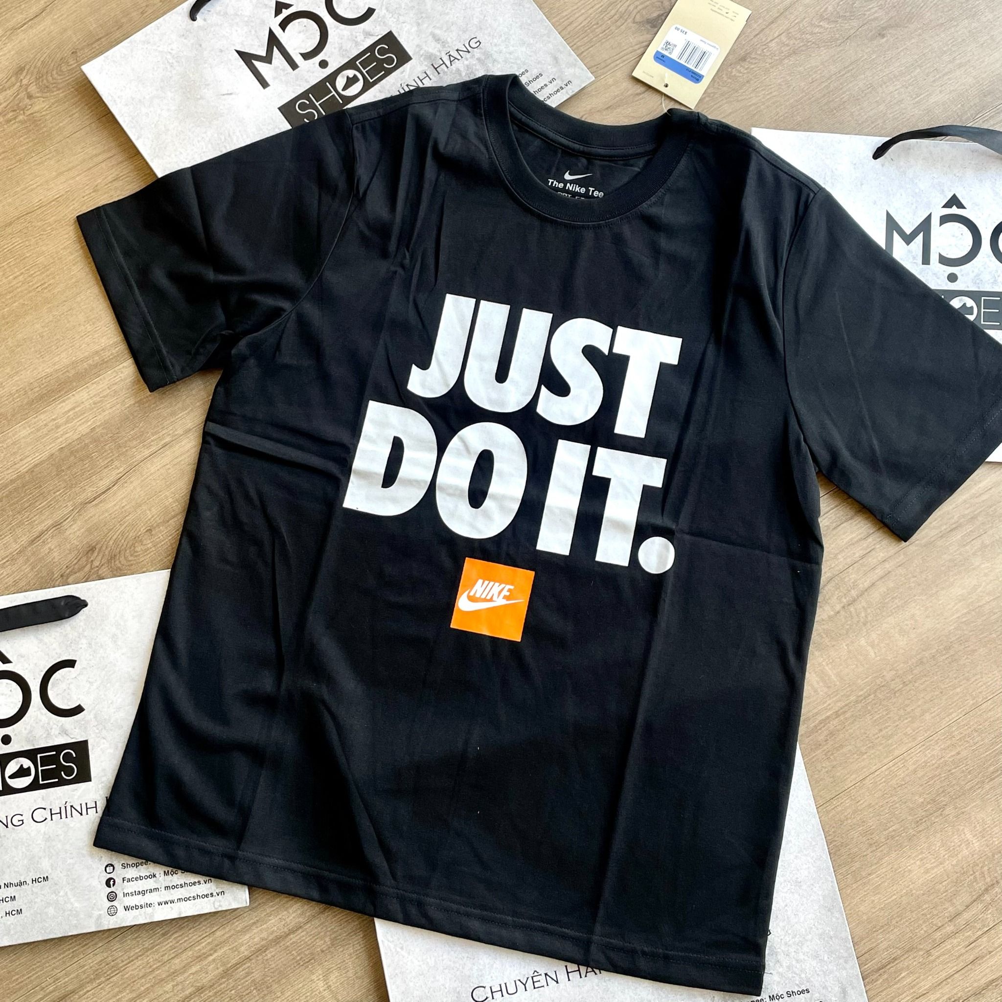 2341 - HÀNG CHÍNH HÃNG - ÁO THUN NIKE - JUST DO IT - ĐEN - CODE: B08XY7XLTM