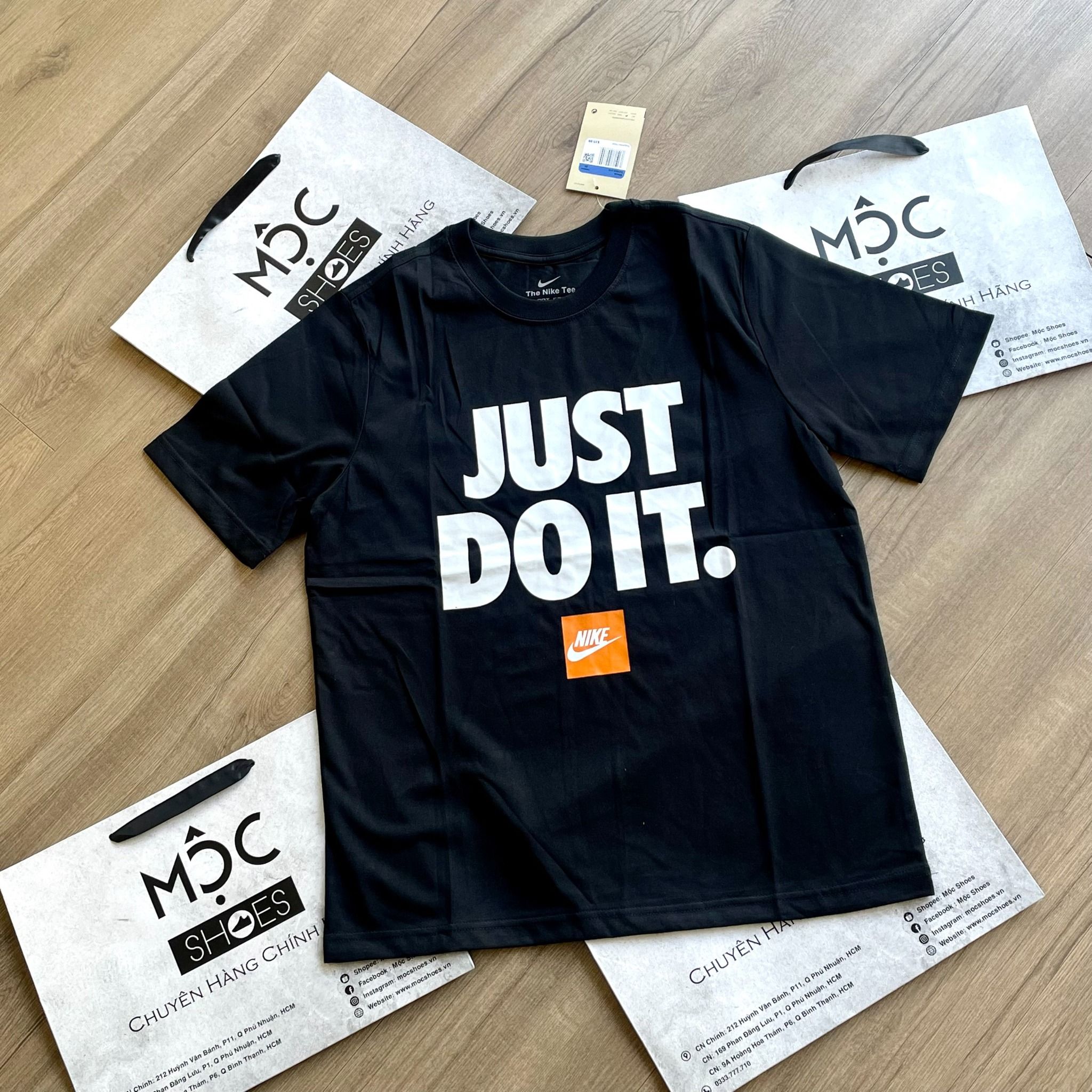 2341 - HÀNG CHÍNH HÃNG - ÁO THUN NIKE - JUST DO IT - ĐEN - CODE: B08XY7XLTM