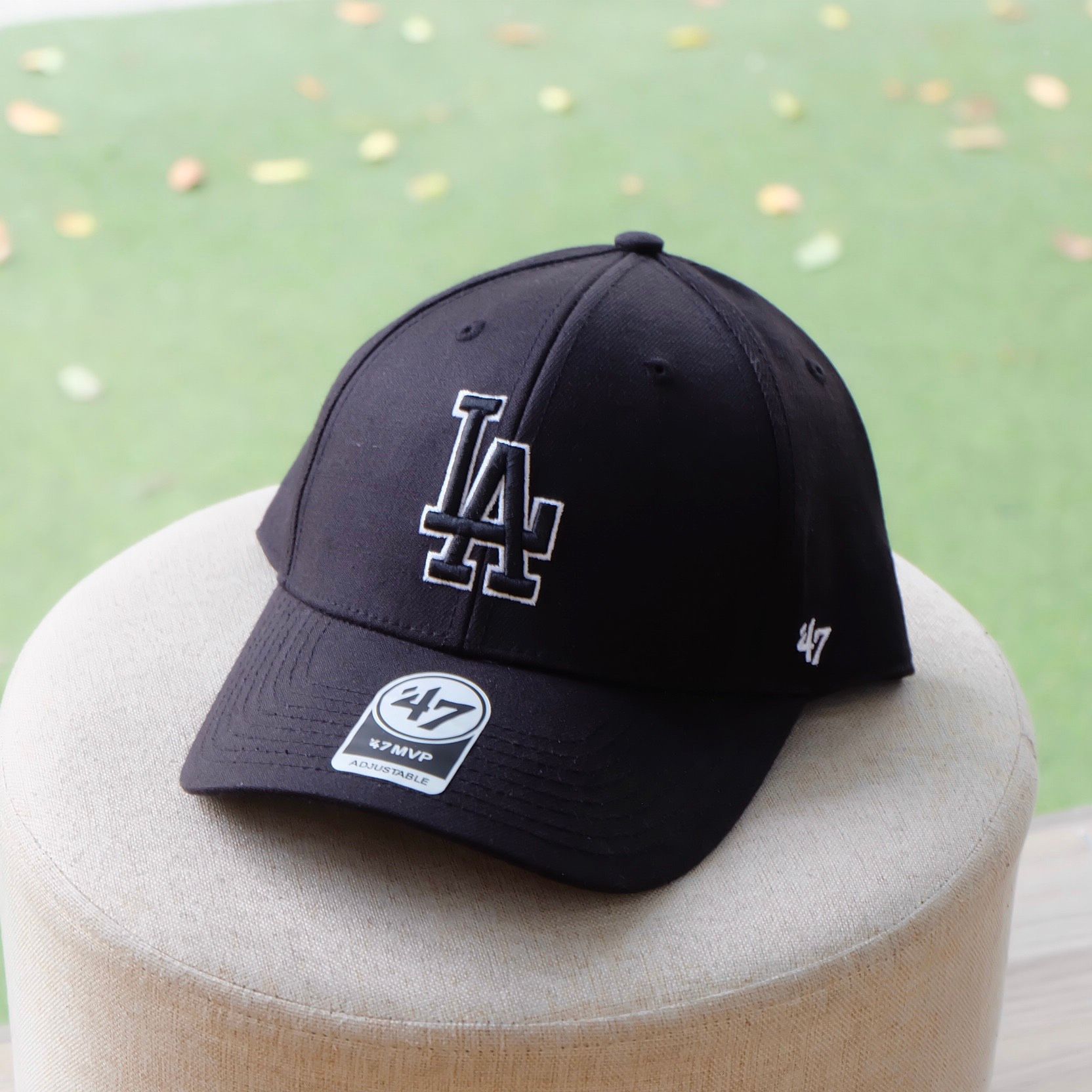2303 - HÀNG CHÍNH HÃNG - MŨ - NÓN MLB 47 - LA ĐEN VIỀN TRẮNG - CODE 32CP85111 07L