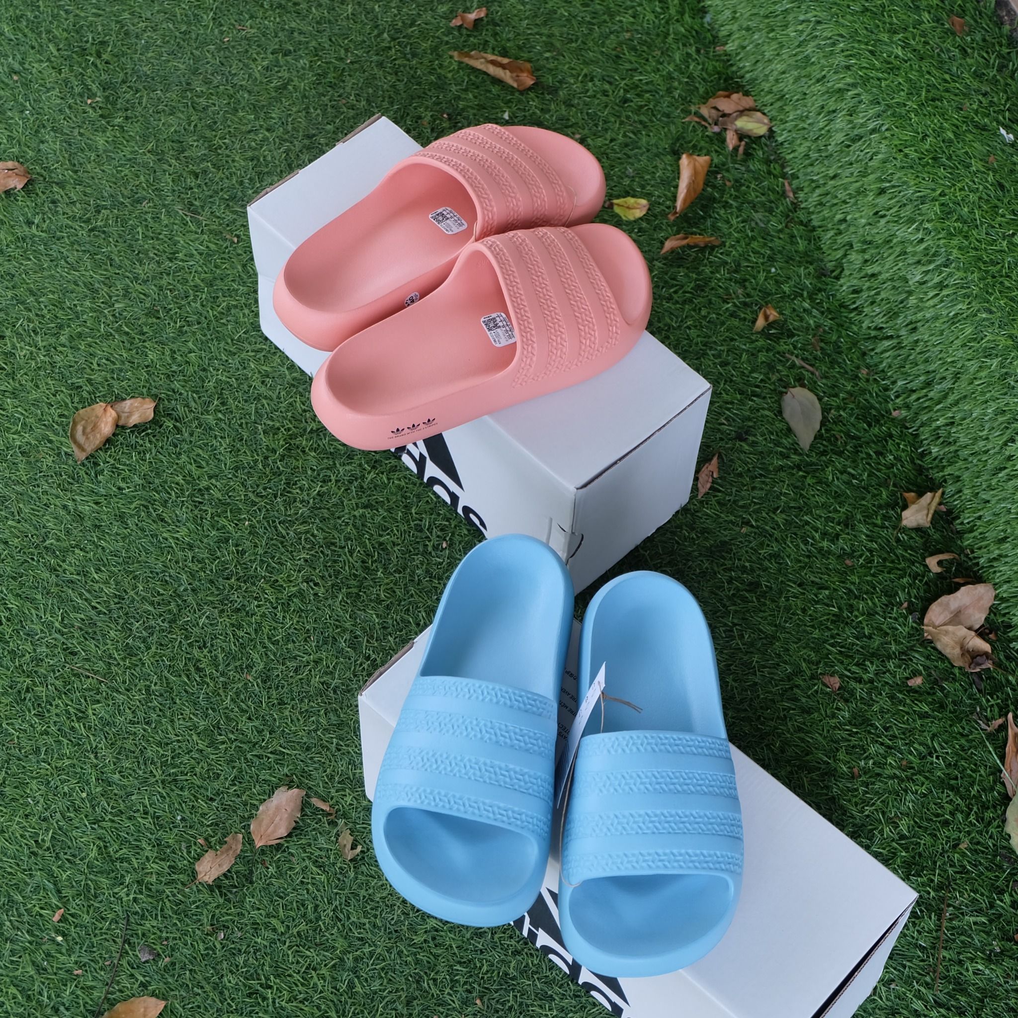 2373 - HÀNG CHÍNH HÃNG - DÉP ADIDAS ADILETTE AYOON W - XANH - CODE: IE5623