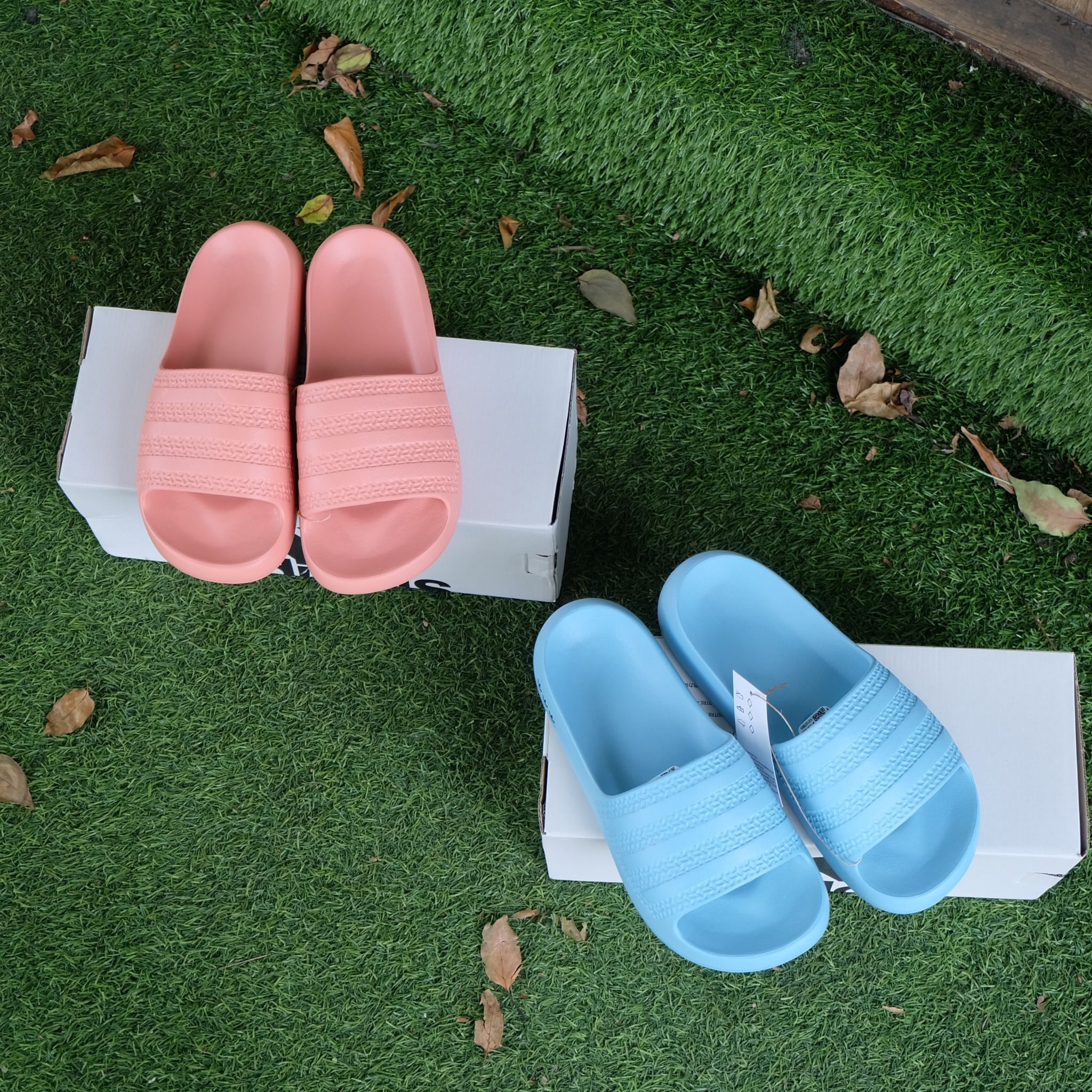 2373 - HÀNG CHÍNH HÃNG - DÉP ADIDAS ADILETTE AYOON W - XANH - CODE: IE5623