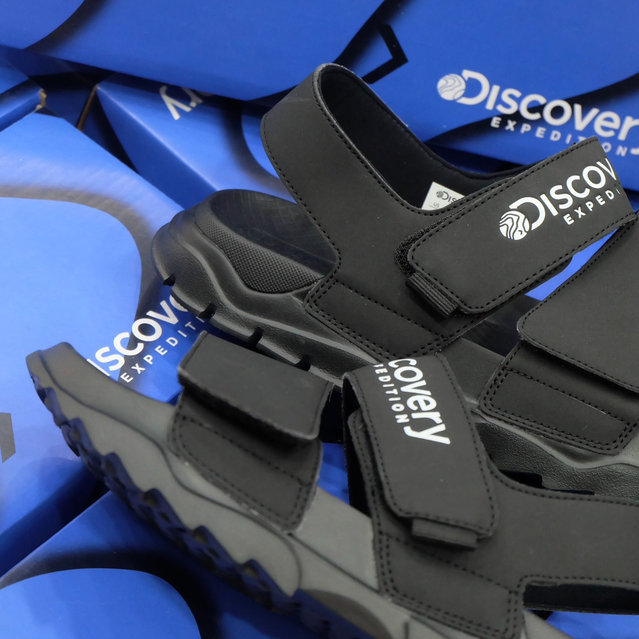 2379 - HÀNG CHÍNH HÃNG - GIÀY QUAI HẬU SANDAL DISCOVERY BUCKET SAND - * Black / ĐEN * - CODE: DX-SH731-2N-K0002