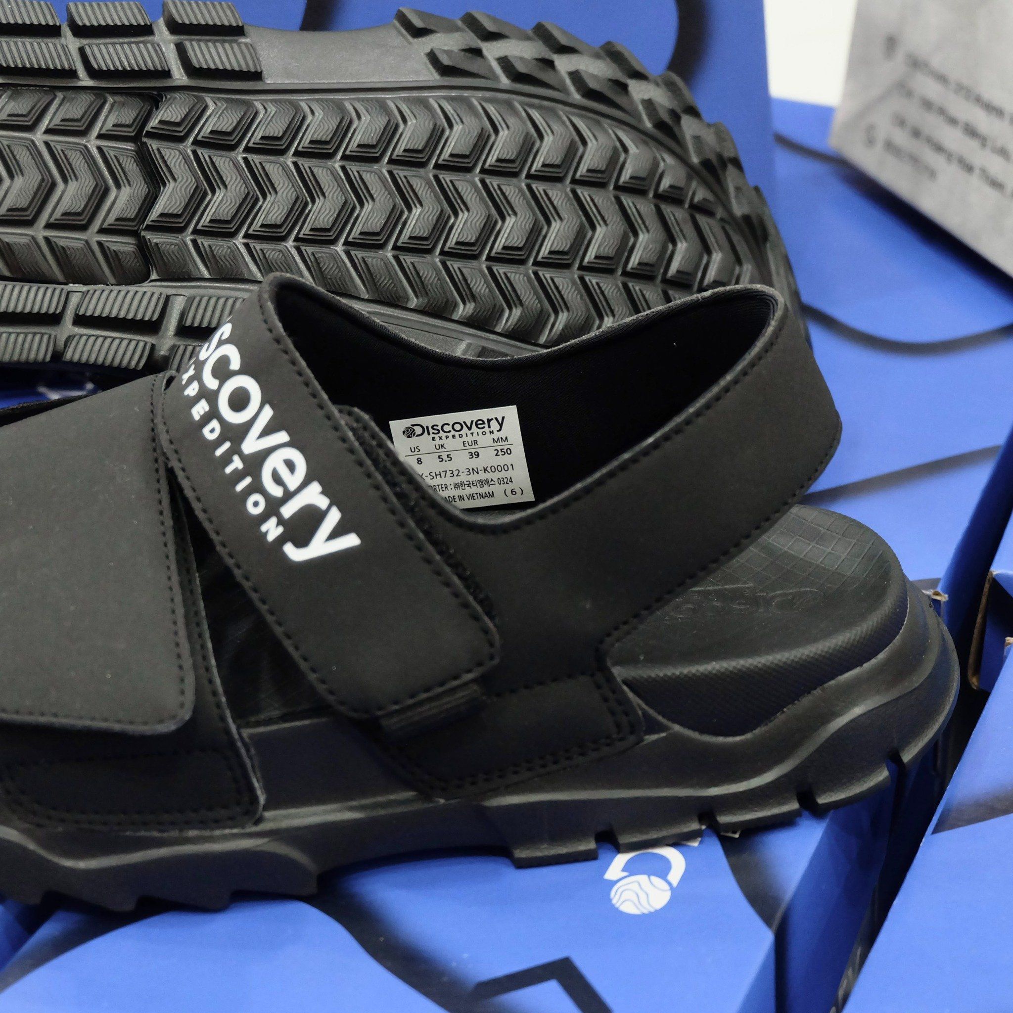 2379 - HÀNG CHÍNH HÃNG - GIÀY QUAI HẬU SANDAL DISCOVERY BUCKET SAND - * Black / ĐEN * - CODE: DX-SH731-2N-K0002