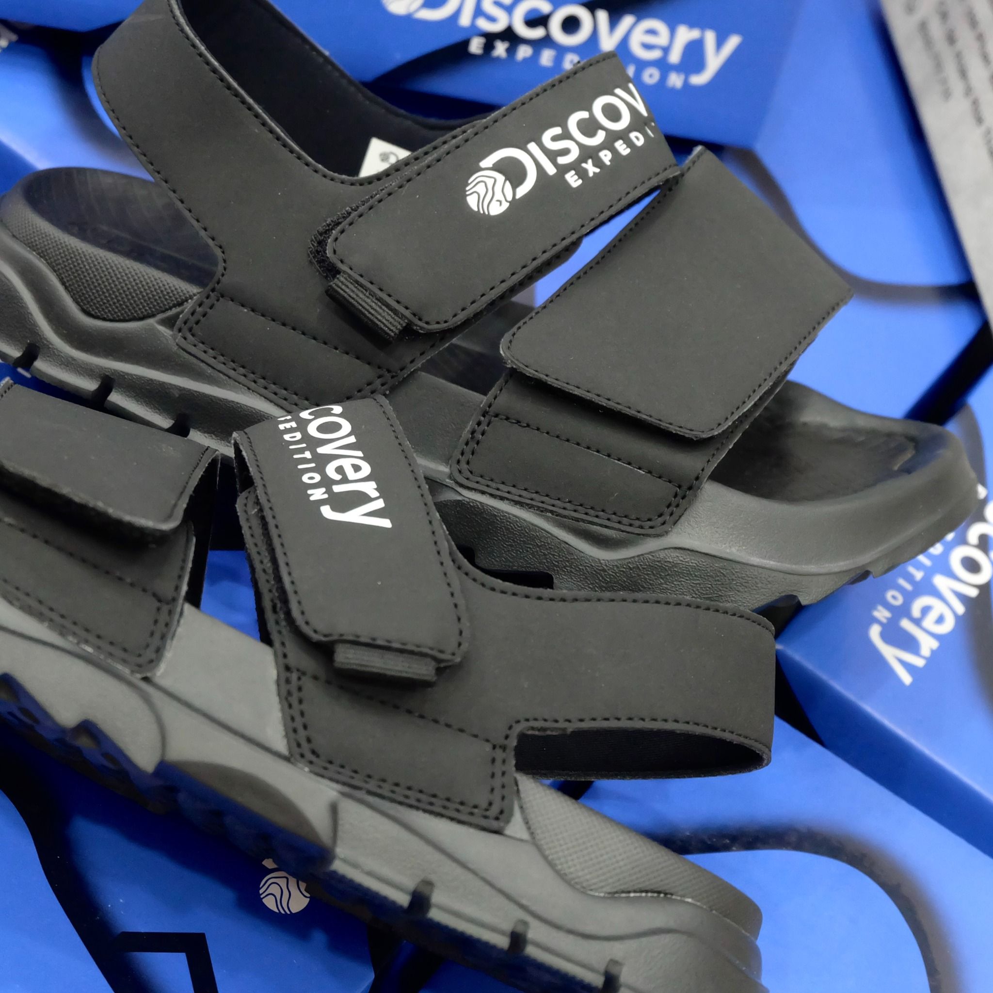 2379 - HÀNG CHÍNH HÃNG - GIÀY QUAI HẬU SANDAL DISCOVERY BUCKET SAND - * Black / ĐEN * - CODE: DX-SH731-2N-K0002