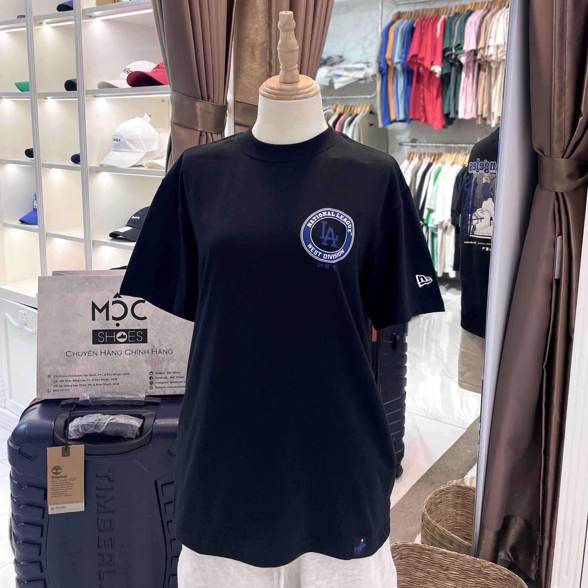 2377 - HÀNG CHÍNH HÃNG - ÁO THUN NEW ERA - LA WEST DIVISION - NAVY - CODE: 14187402