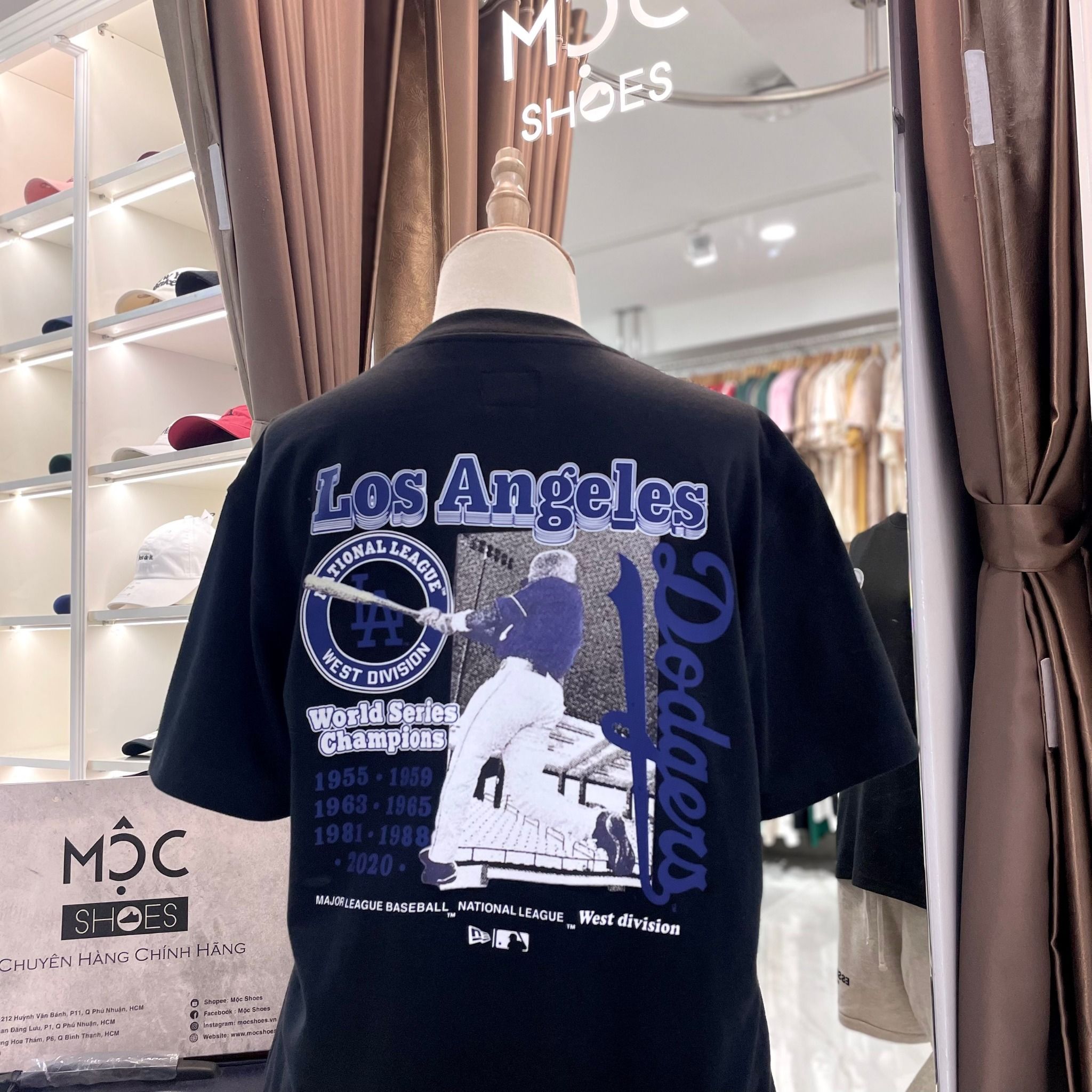 2377 - HÀNG CHÍNH HÃNG - ÁO THUN NEW ERA - LA WEST DIVISION - NAVY - CODE: 14187402