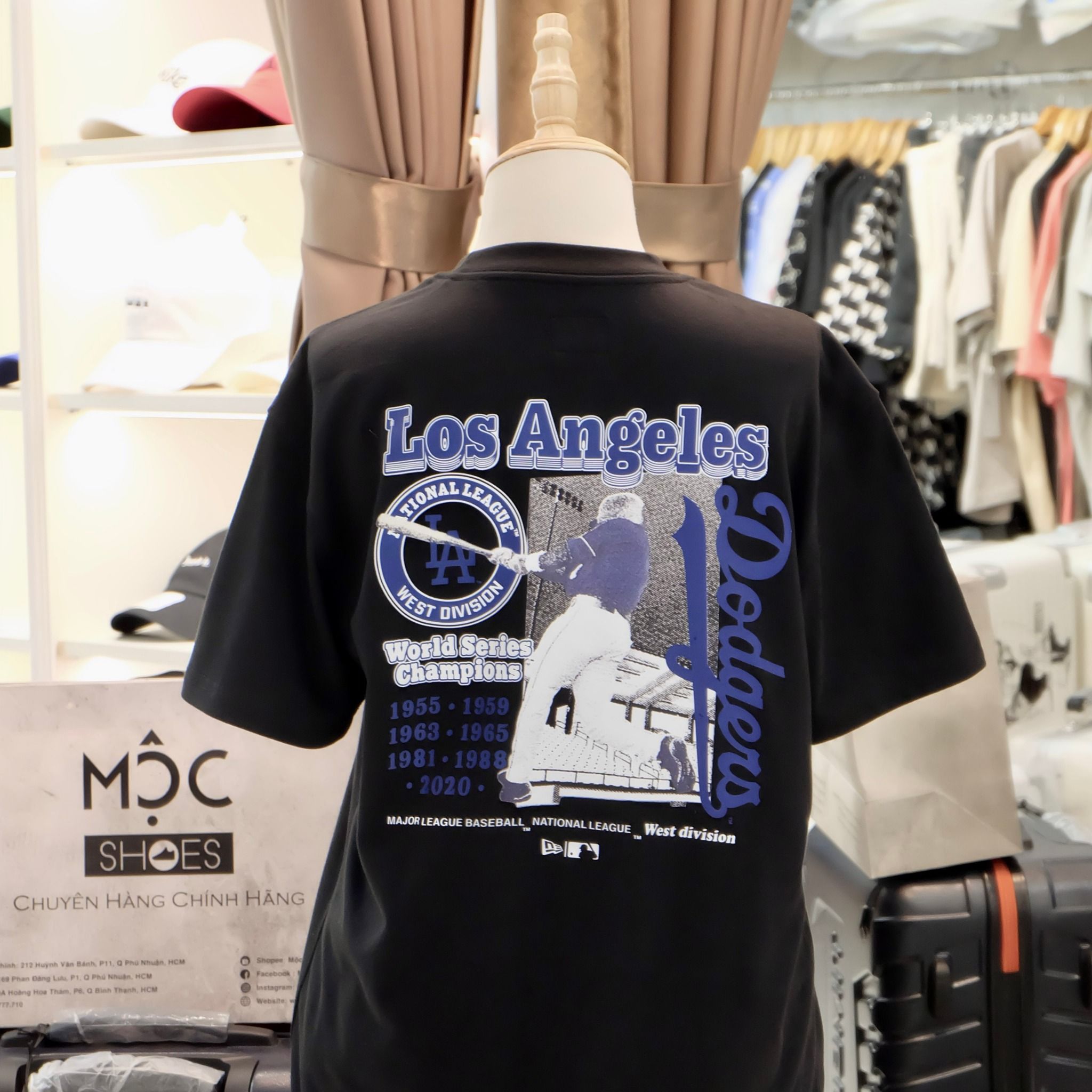 2377 - HÀNG CHÍNH HÃNG - ÁO THUN NEW ERA - LA WEST DIVISION - NAVY - CODE: 14187402