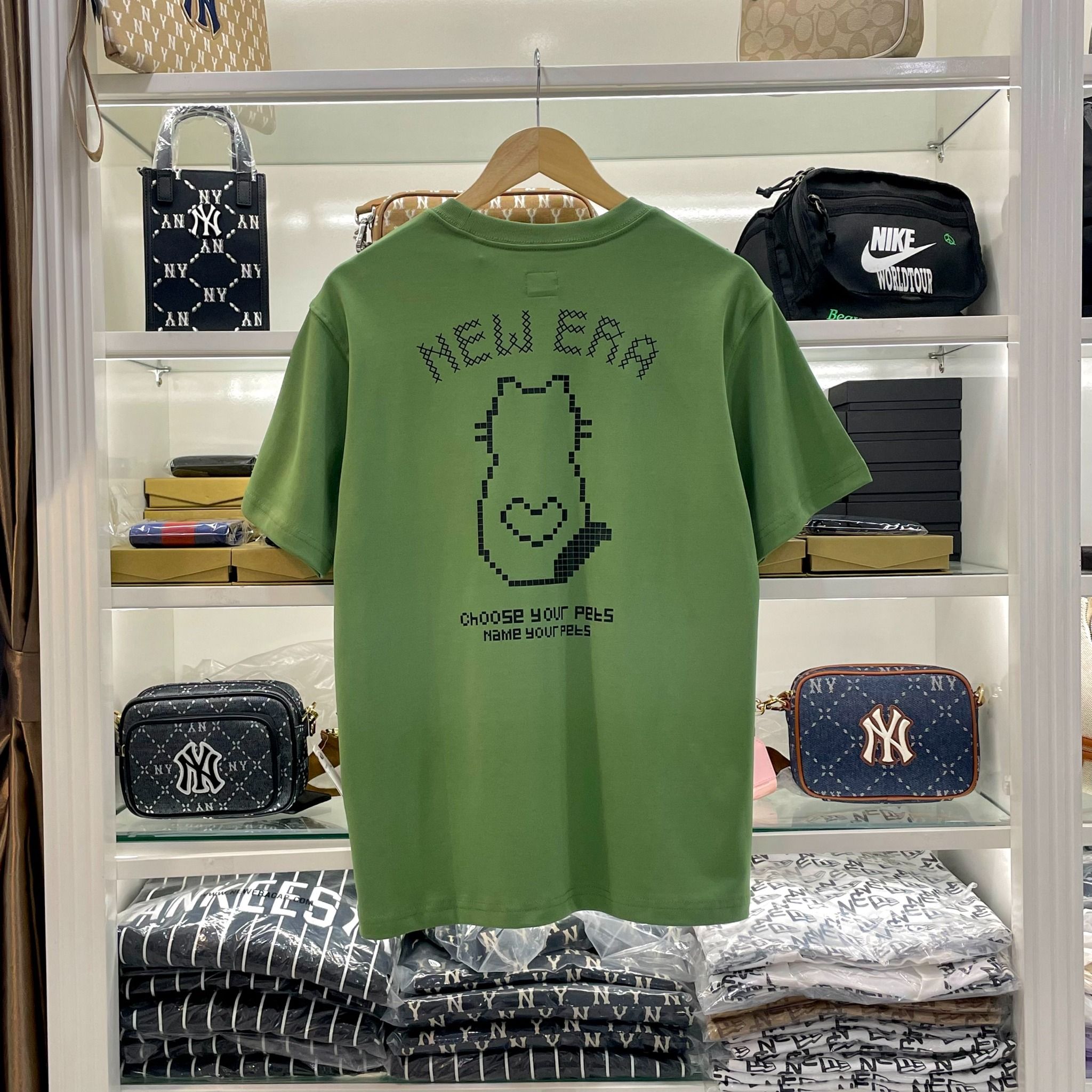 2386 - HÀNG CHÍNH HÃNG - ÁO THUN NEW ERA - GREEN -