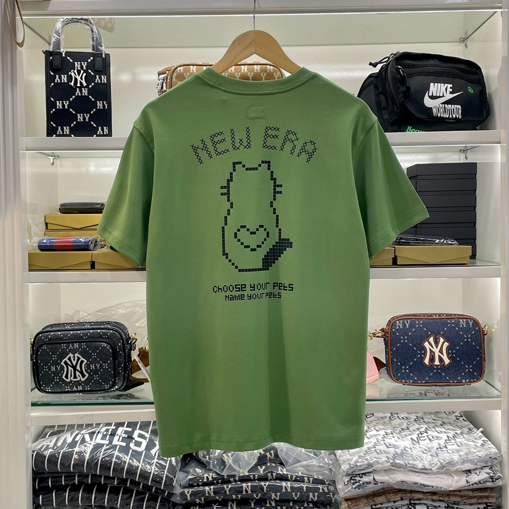 2386 - HÀNG CHÍNH HÃNG - ÁO THUN NEW ERA - GREEN -