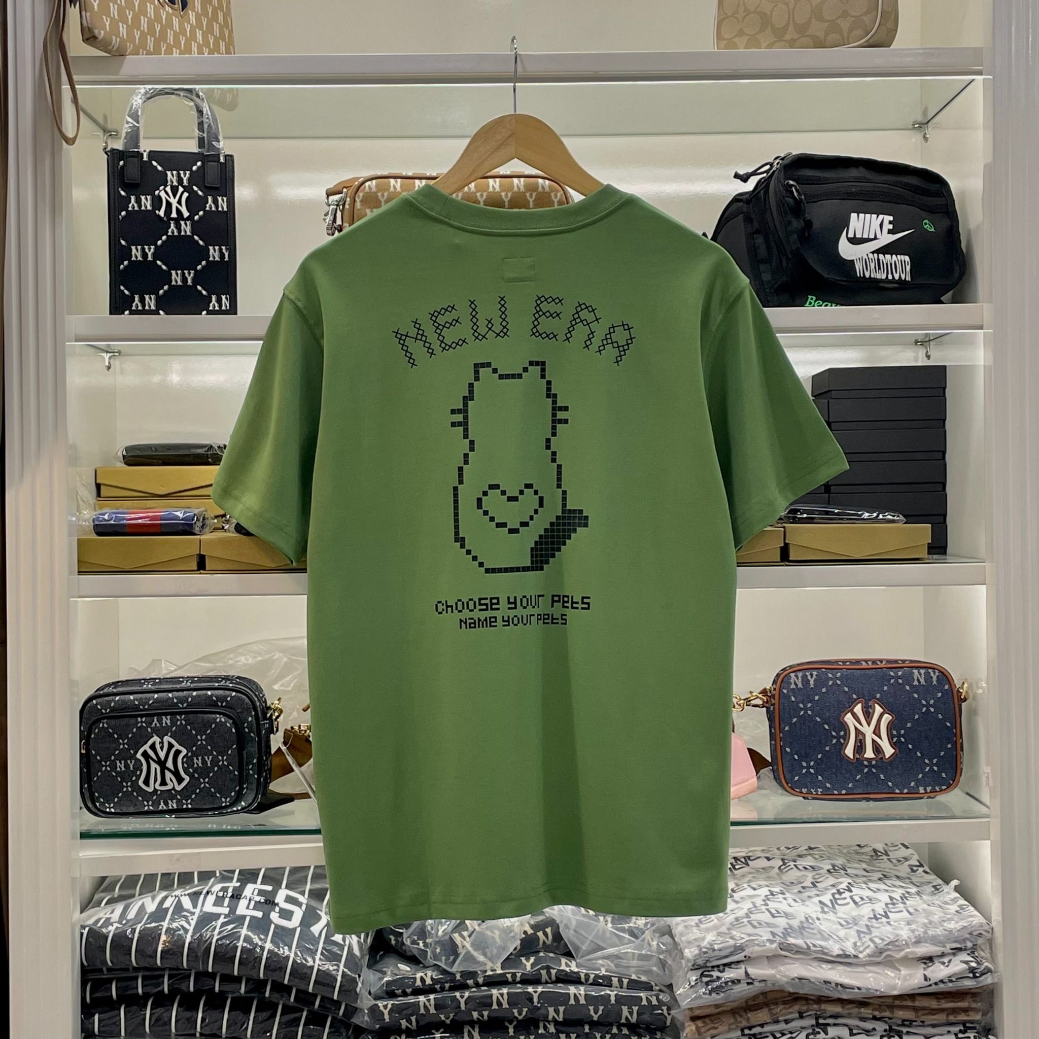 2386 - HÀNG CHÍNH HÃNG - ÁO THUN NEW ERA - GREEN -