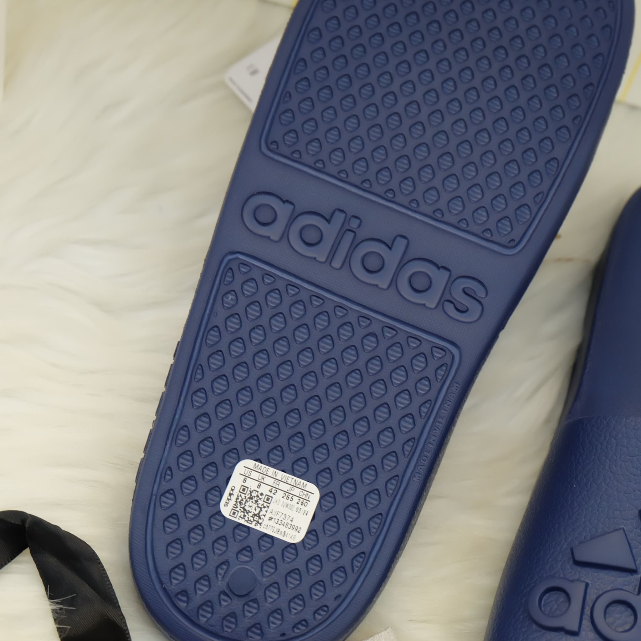 2391 - HÀNG CHÍNH HÃNG - DÉP ADILETTE AQUA SLIDE 2.0 - BIG LOGO - XANH NAVY - CODE: IF7374