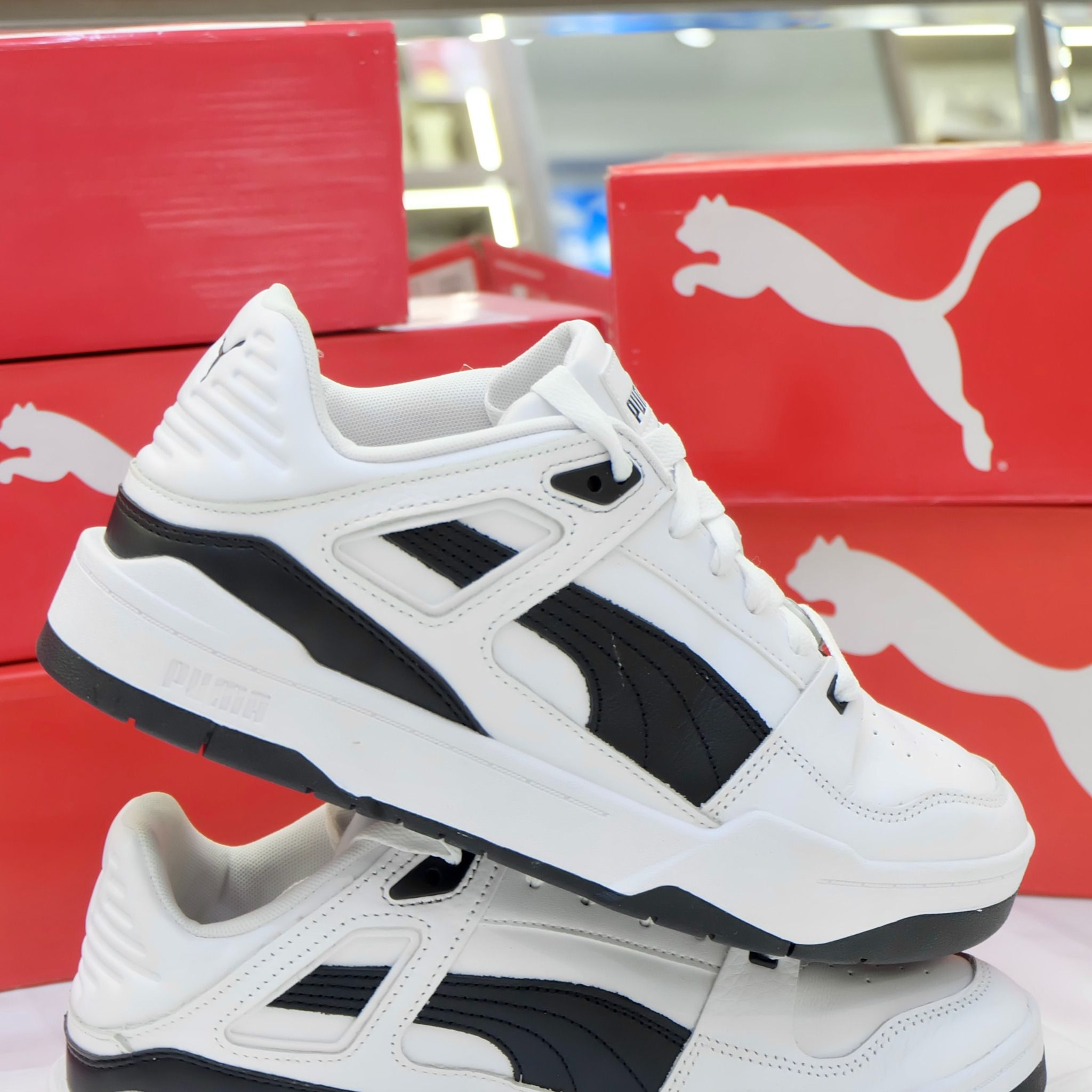 2398 - HÀNG CHÍNH HÃNG - GIÀY PUMA SLIPSTREAM - TRẮNG SỌC ĐEN *PANDA* - CODE: 387544 04