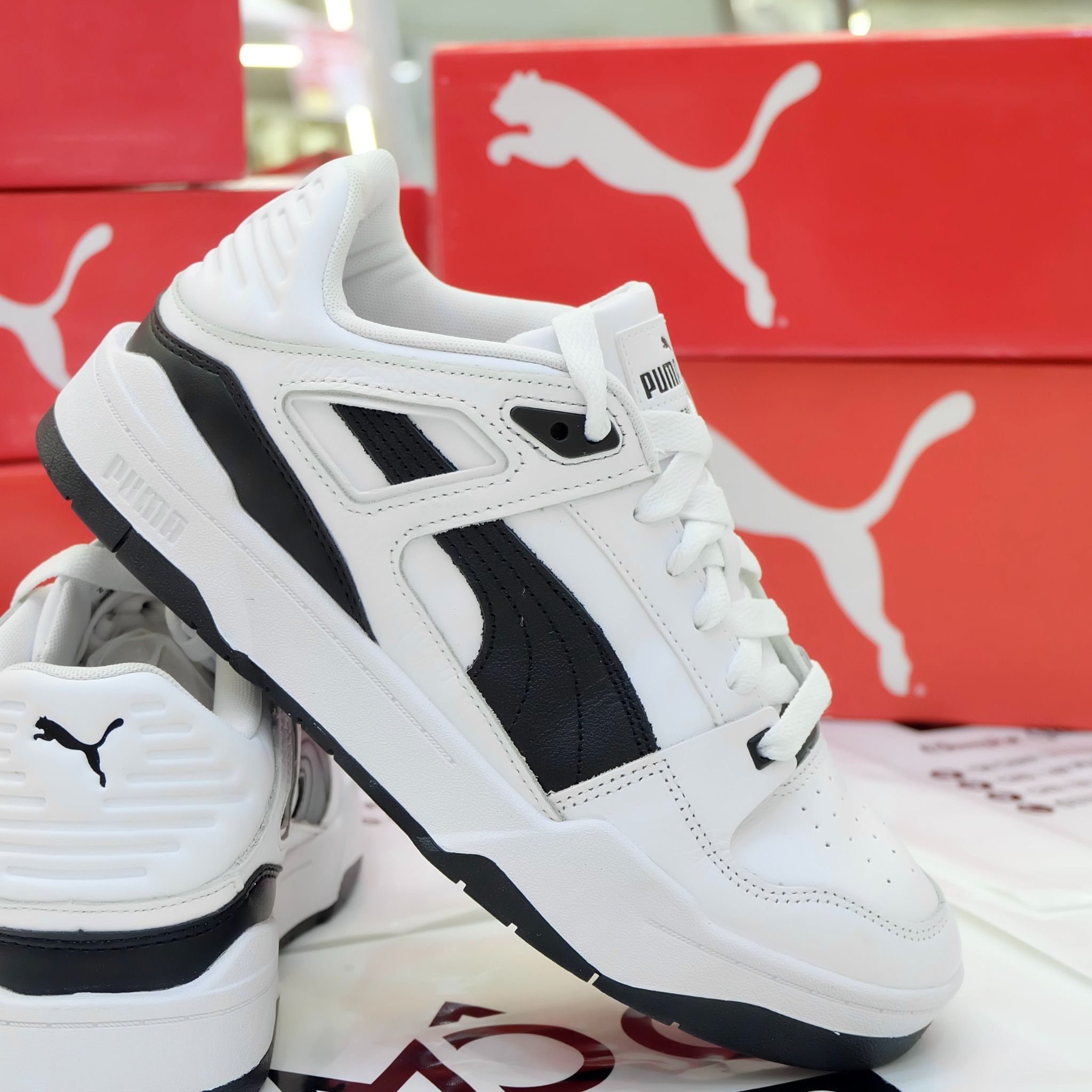 2398 - HÀNG CHÍNH HÃNG - GIÀY PUMA SLIPSTREAM - TRẮNG SỌC ĐEN *PANDA* - CODE: 387544 04