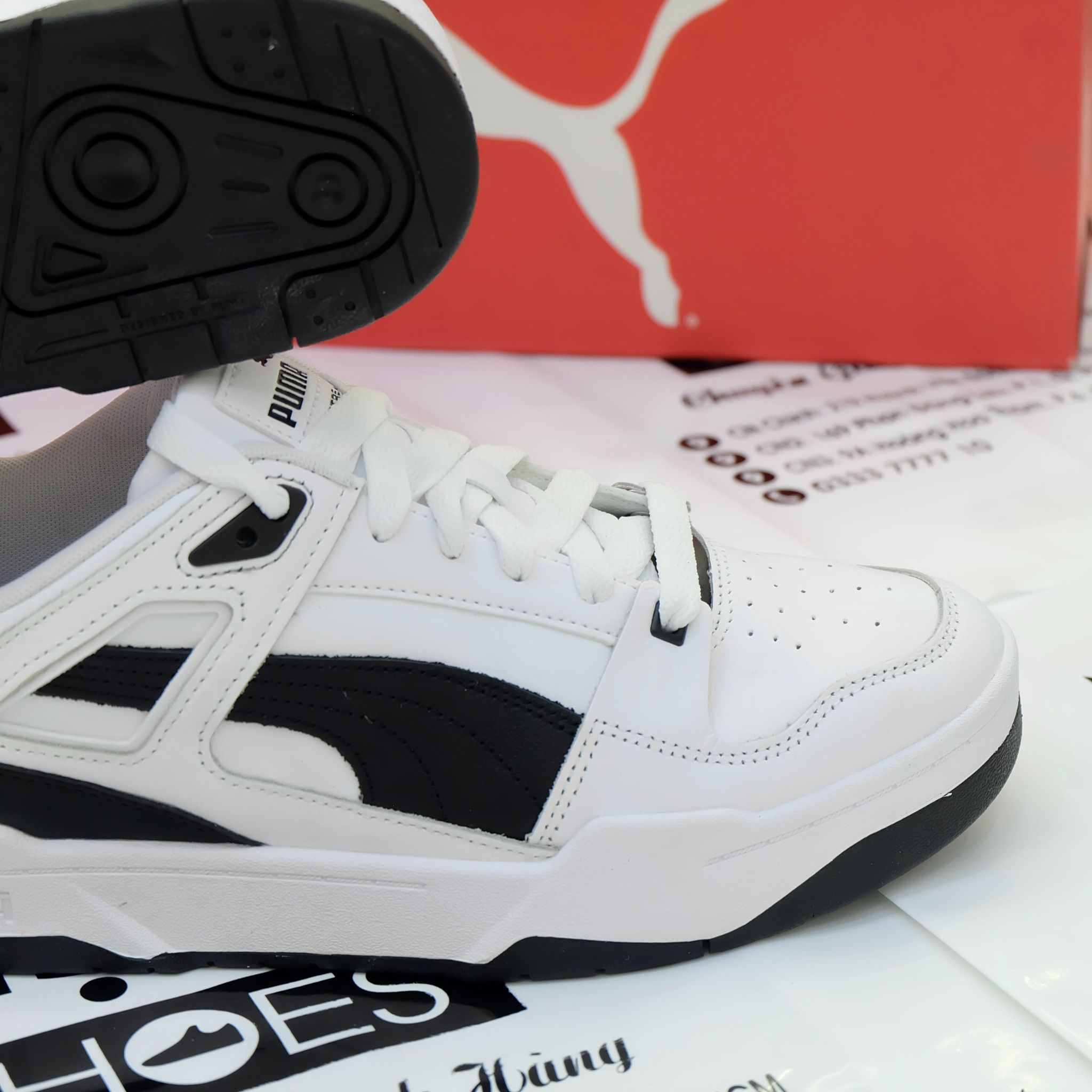 2398 - HÀNG CHÍNH HÃNG - GIÀY PUMA SLIPSTREAM - TRẮNG SỌC ĐEN *PANDA* - CODE: 387544 04