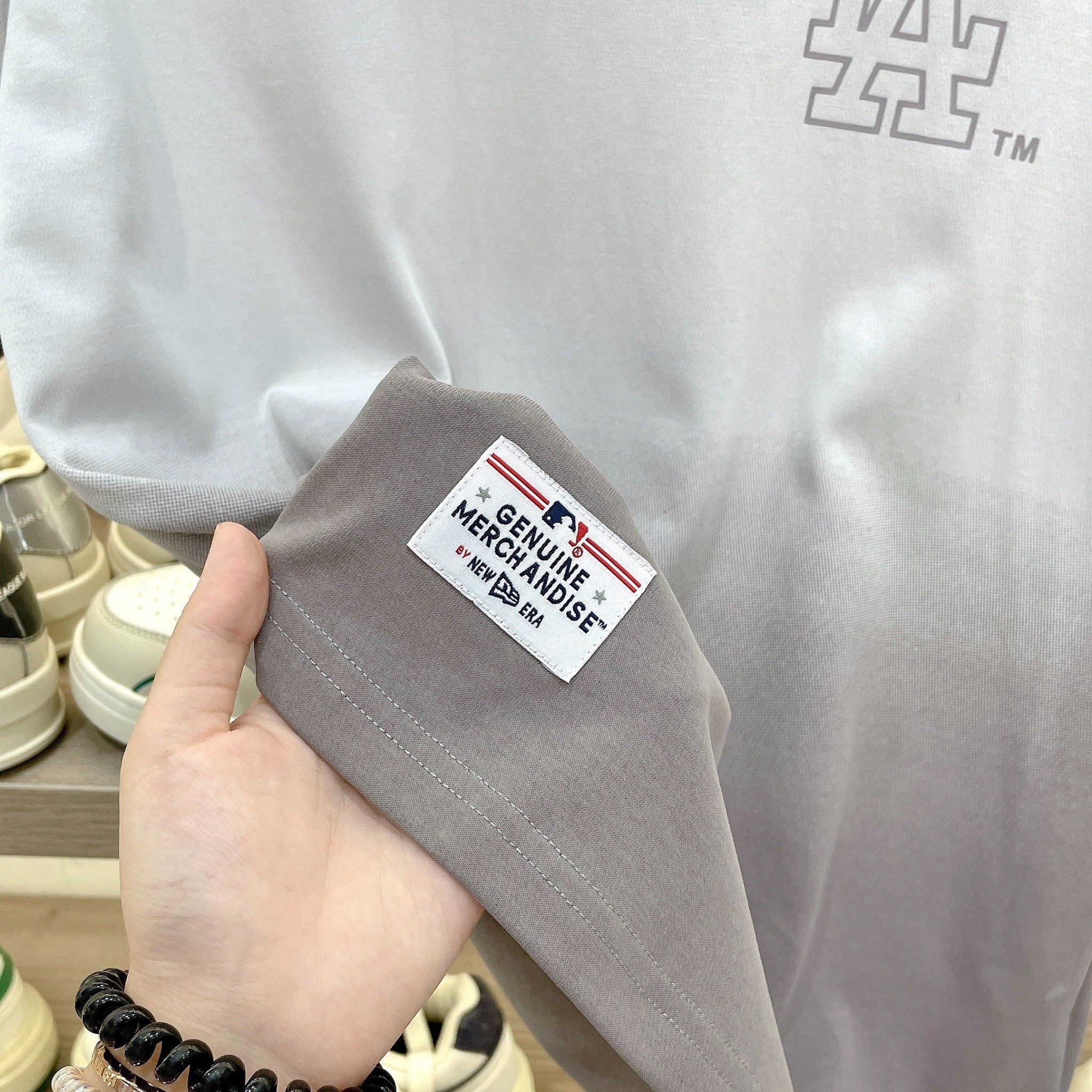 2404 - HÀNG CHÍNH HÃNG - Áo New Era - LA chạy ngang - *Rau câu dừa* - Code: 14341300