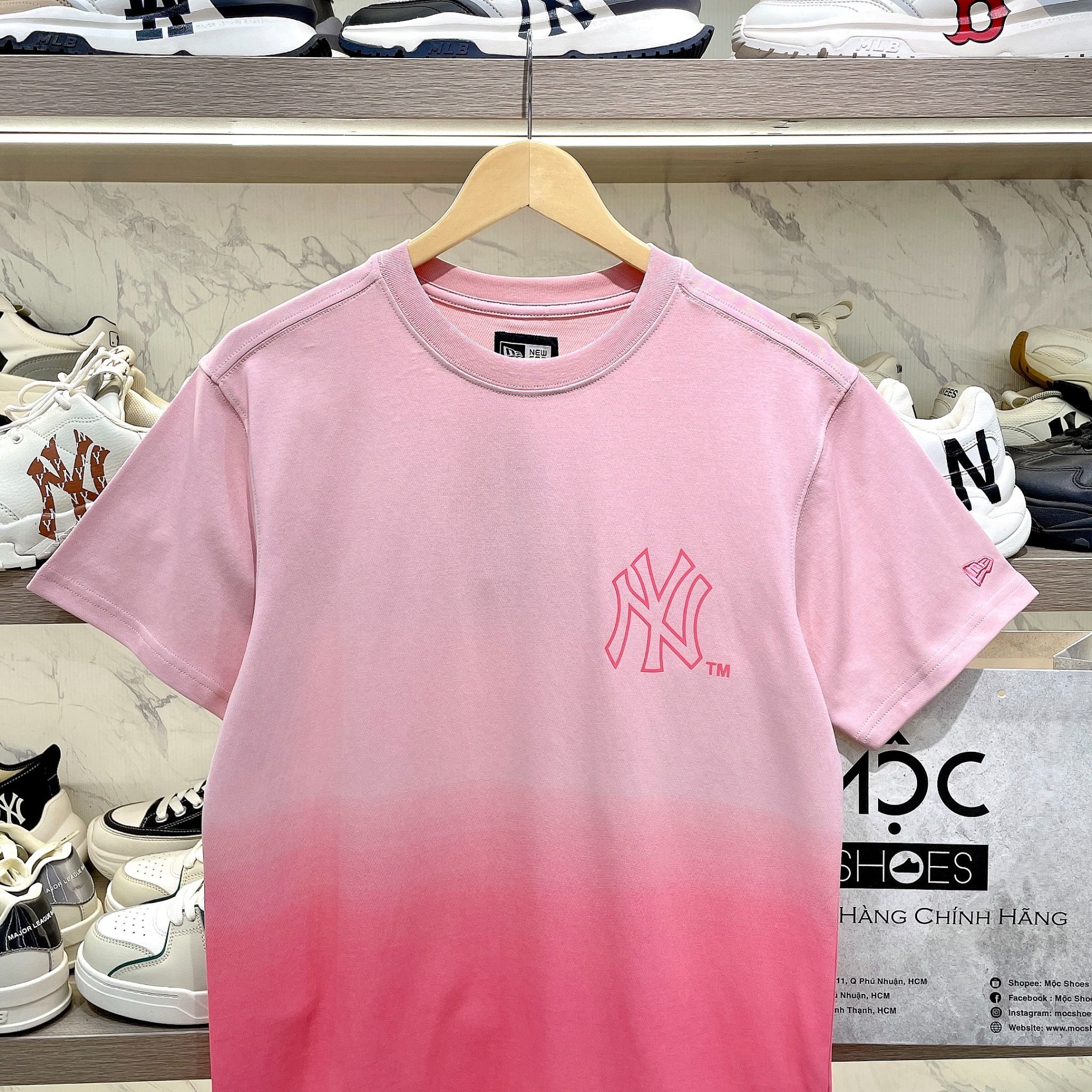 2403 - HÀNG CHÍNH HÃNG - Áo New Era - NY chạy ngang - *Rau câu dâu* CODE: 14341296