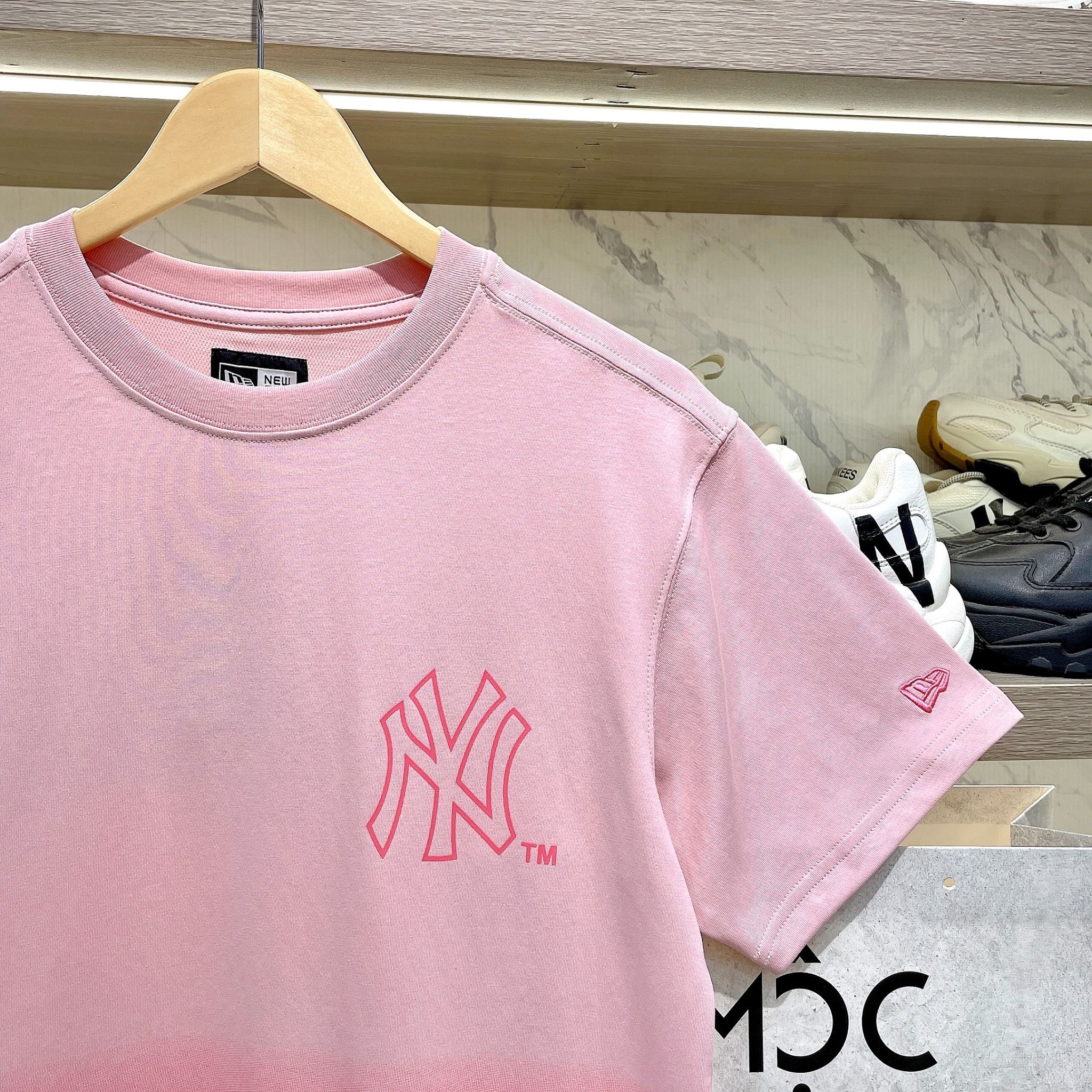 2403 - HÀNG CHÍNH HÃNG - Áo New Era - NY chạy ngang - *Rau câu dâu* CODE: 14341296