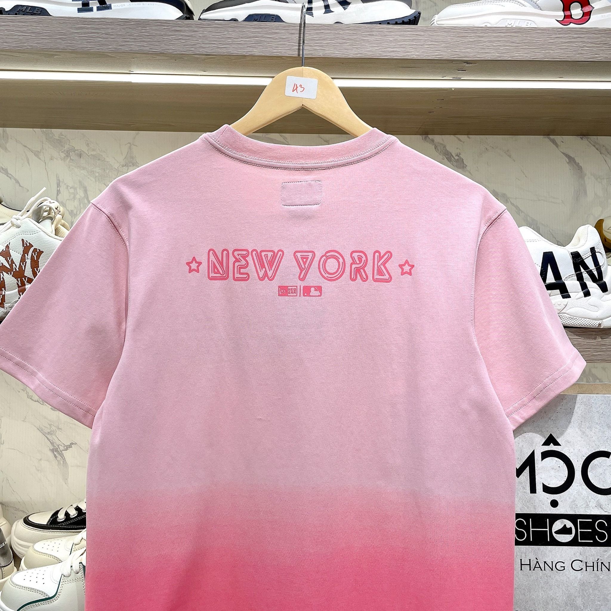 2403 - HÀNG CHÍNH HÃNG - Áo New Era - NY chạy ngang - *Rau câu dâu* CODE: 14341296