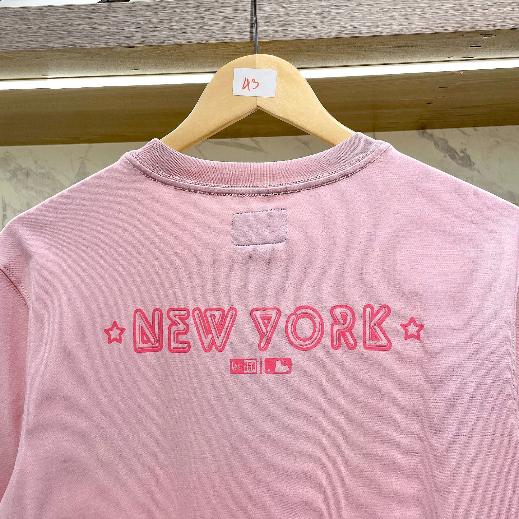 2403 - HÀNG CHÍNH HÃNG - Áo New Era - NY chạy ngang - *Rau câu dâu* CODE: 14341296