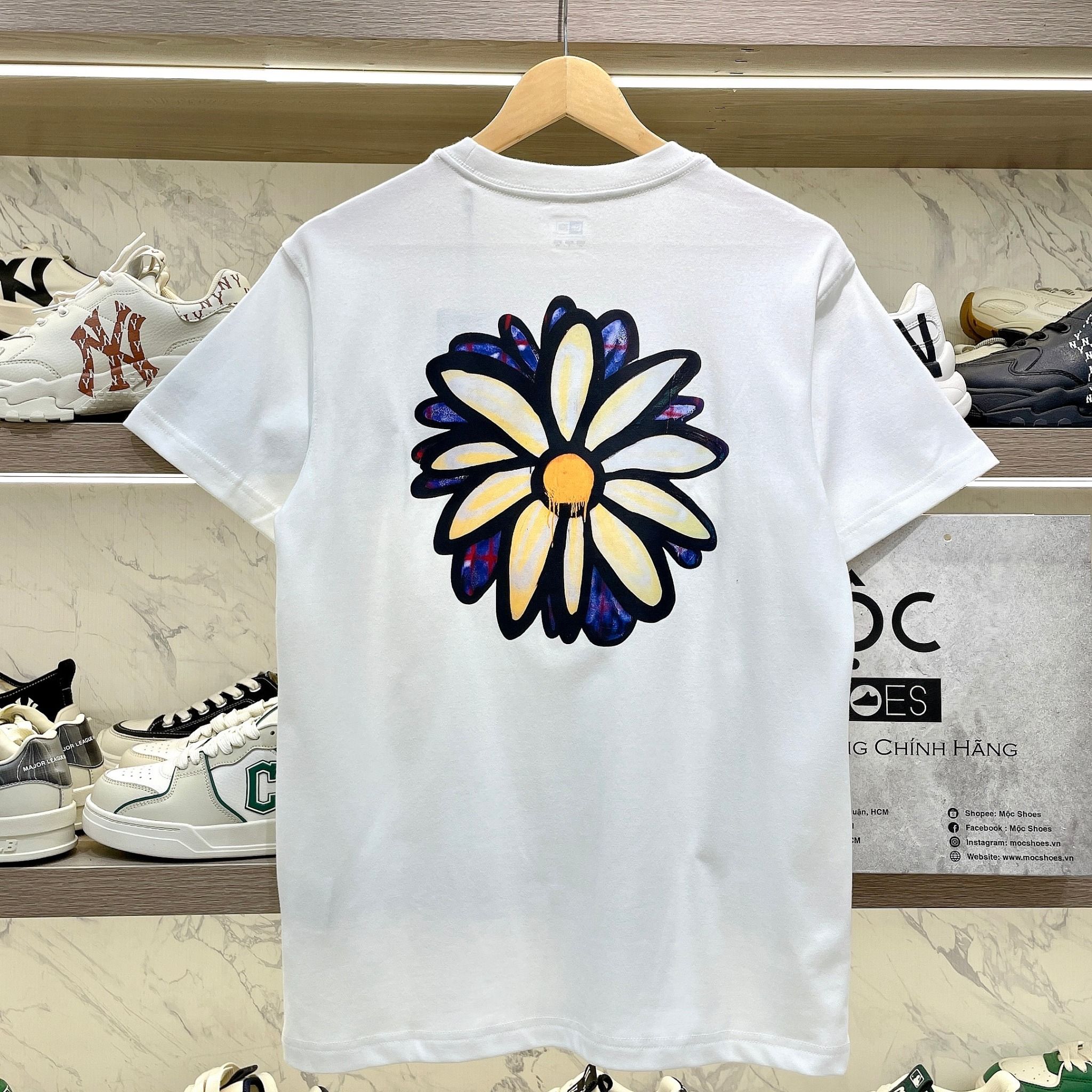 2400 - HÀNG CHÍNH HÃNG - ÁO THUN NEW ERA - HOA CÚC - TRẮNG - CODE: 14329686