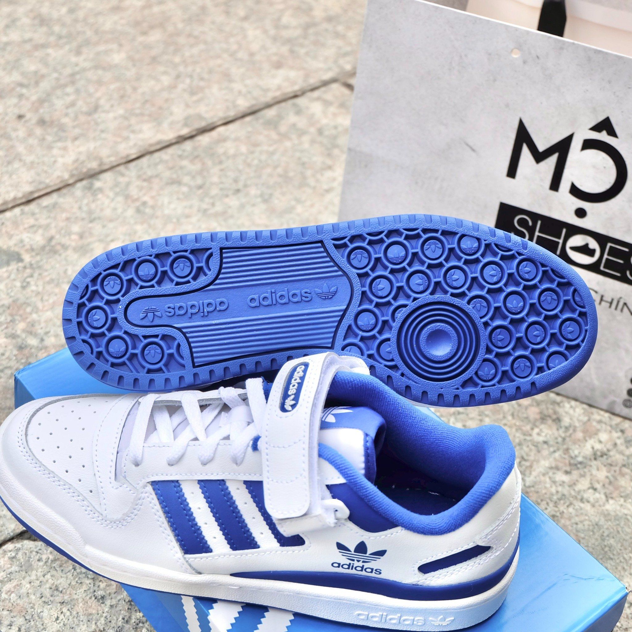 2406 - HÀNG CHÍNH HÃNG - GIÀY ADIDAS FORUM 84 LOW - WHITE ROYAL BLUE - CODE: FY7756