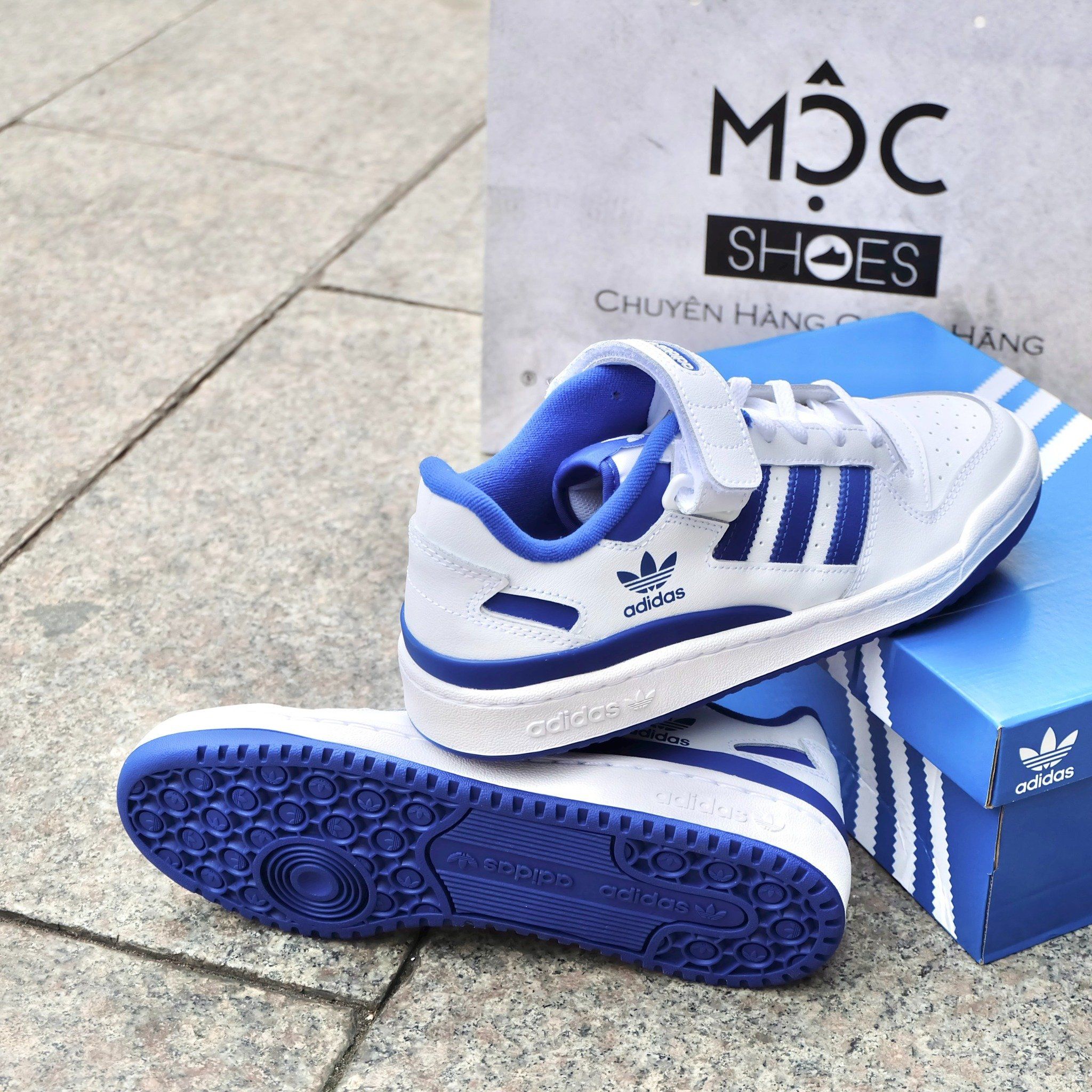 2406 - HÀNG CHÍNH HÃNG - GIÀY ADIDAS FORUM 84 LOW - WHITE ROYAL BLUE - CODE: FY7756