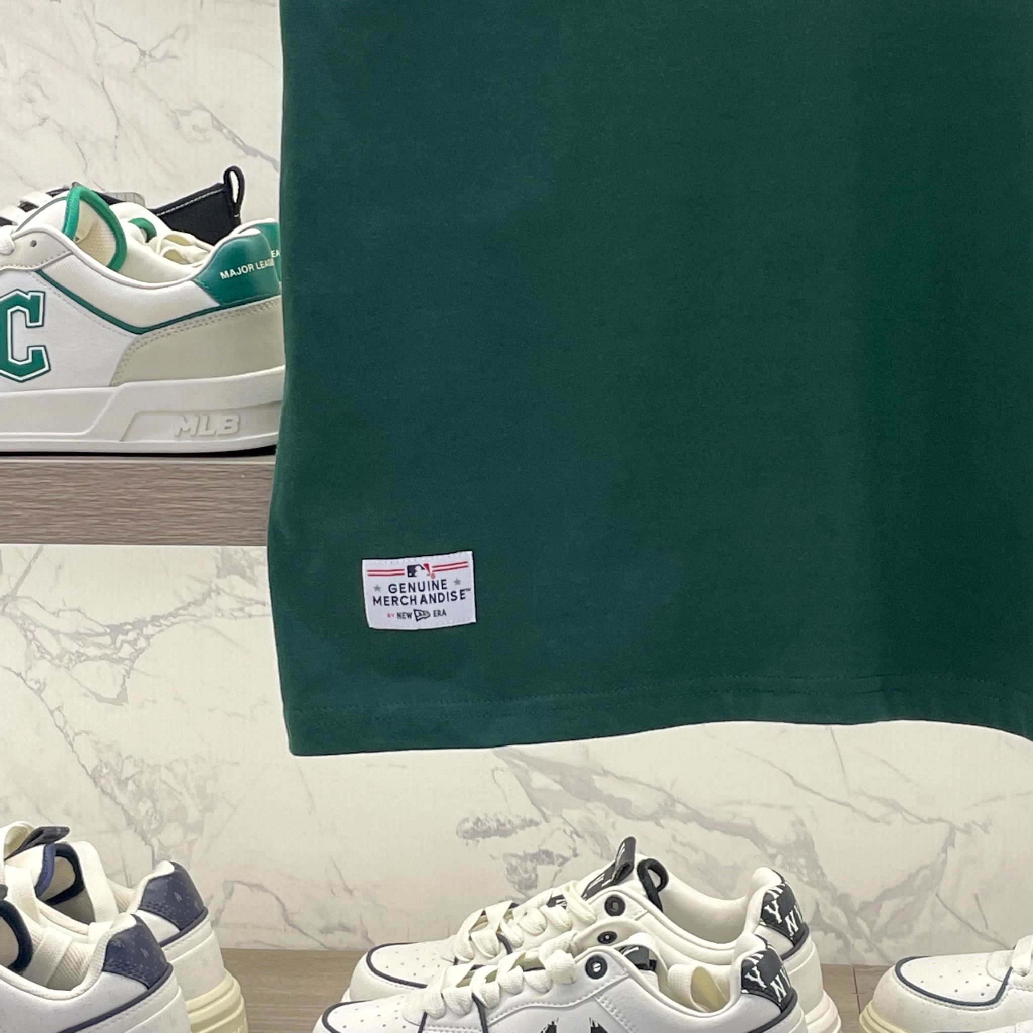 2409 - HÀNG CHÍNH HÃNG - ÁO NEW ERA - NY QUẢ TÁO - GREEN - CODE: 14413060