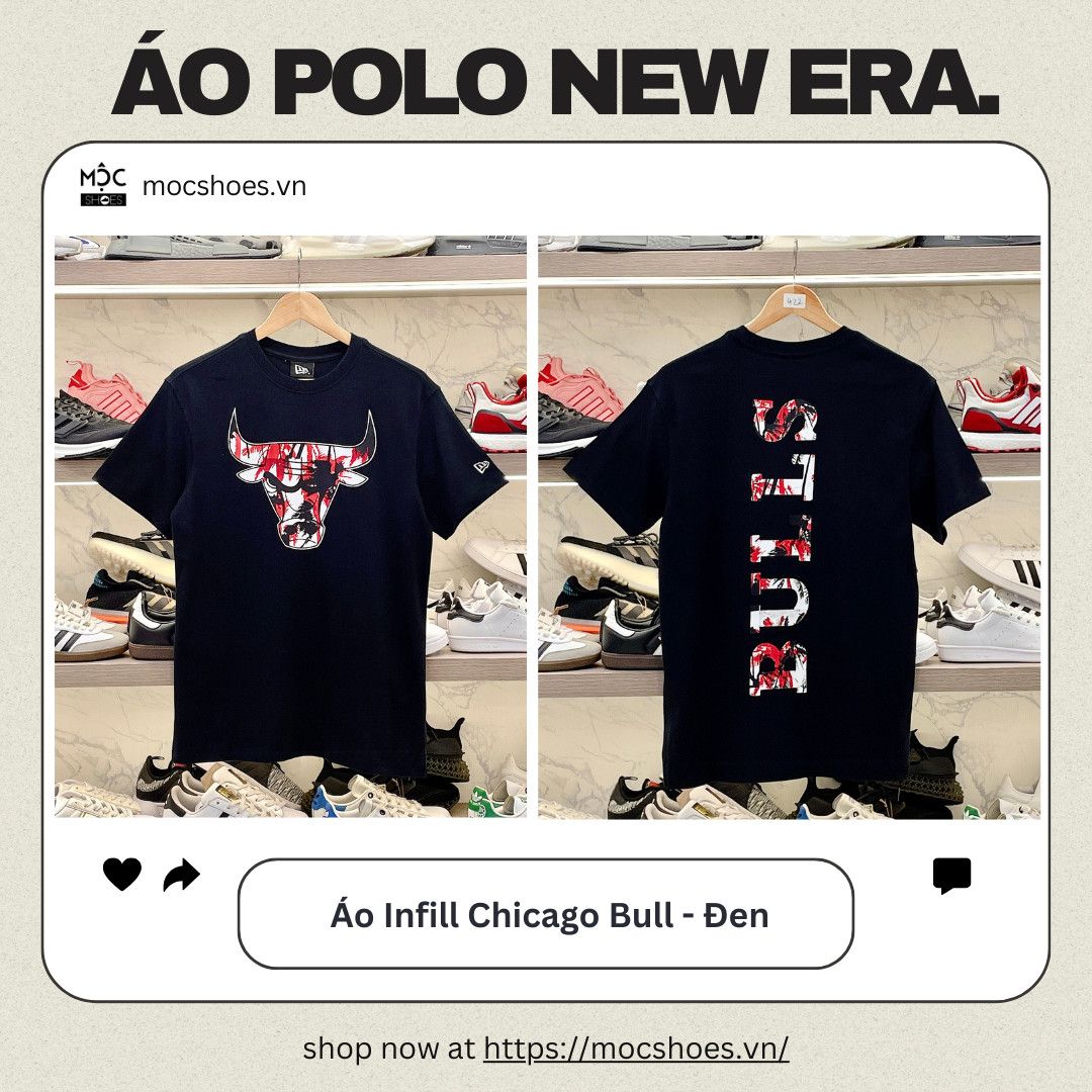 2413 - HÀNG CHÍNH HÃNG - ÁO NEW ERA - Infill Chicago Bull - Đen - CODE : 60502658