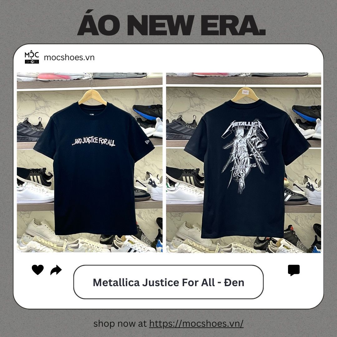 2414 - HÀNG CHÍNH HÃNG - ÁO NEW ERA - Metallica Justice For All - Đen - CODE : 14375517