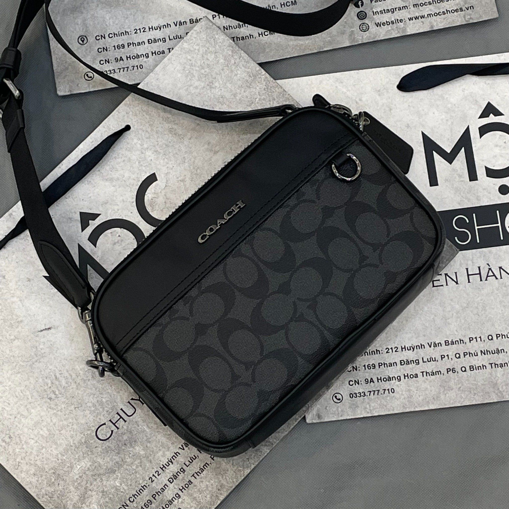 0757 - HÀNG CHÍNH HÃNG - TÚI ĐEO CHÉO COACH - BEST SELLER ĐEN - CODE C4149