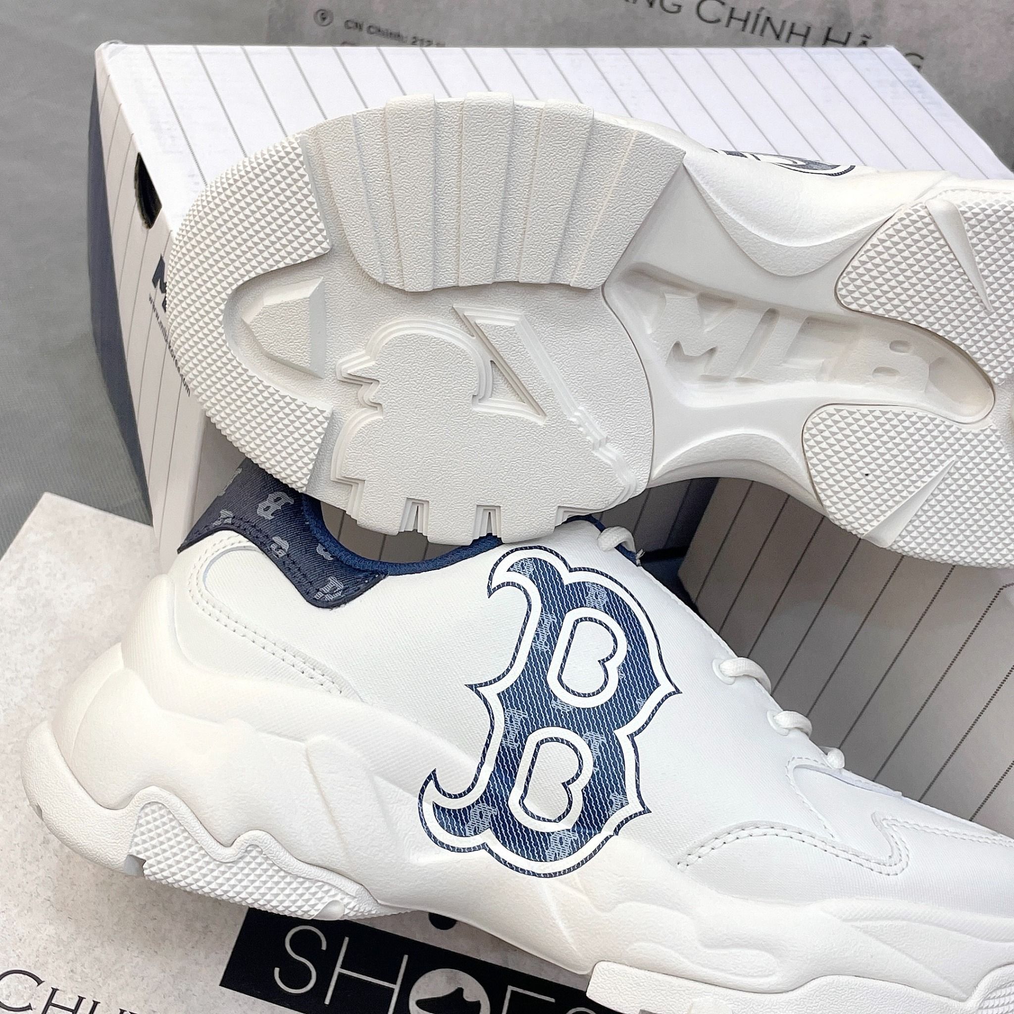2416 - HÀNG CHÍNH HÃNG - GIÀY MLB CHUNKY BIGBALL B DENIM - FULLBOX