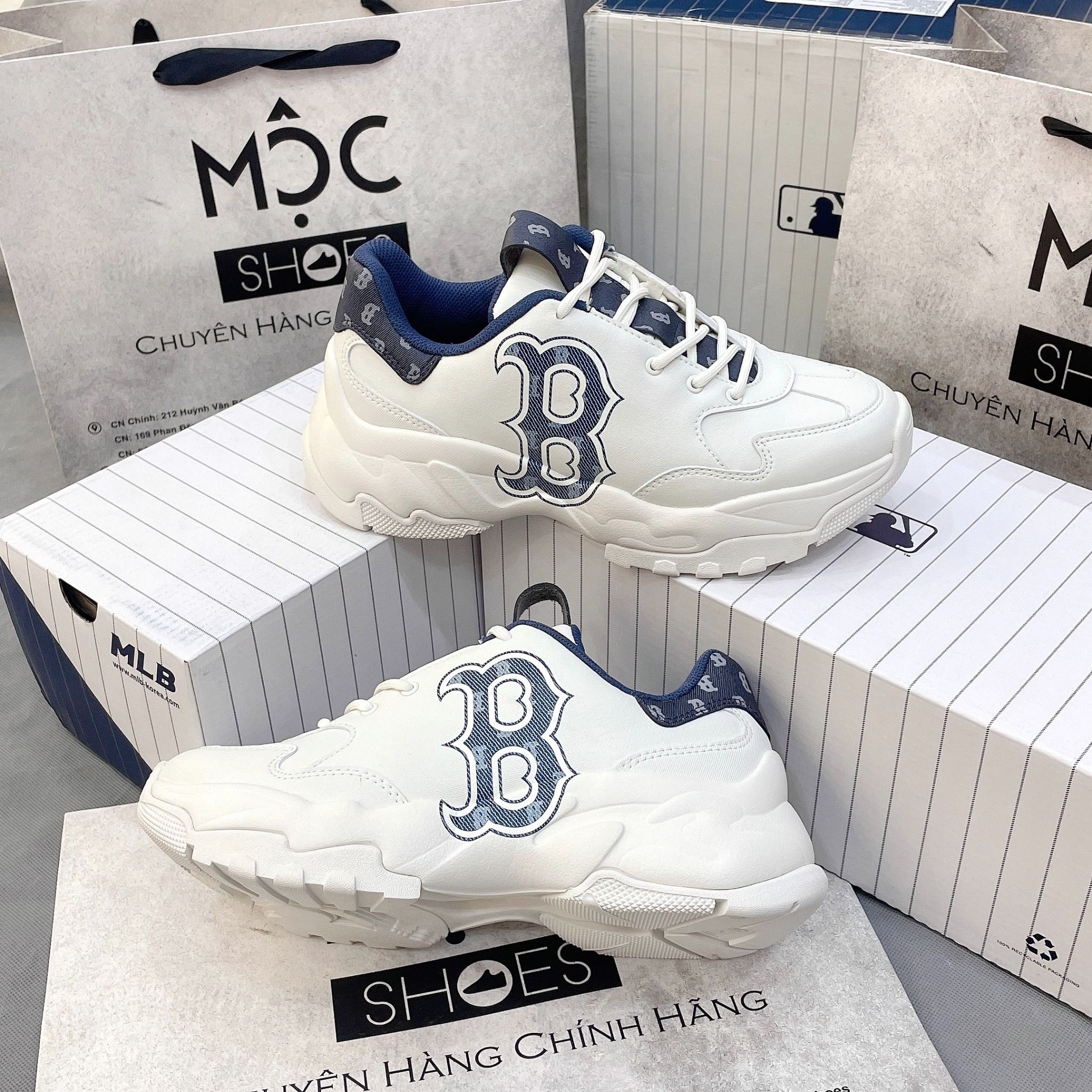 2416 - HÀNG CHÍNH HÃNG - GIÀY MLB CHUNKY BIGBALL B DENIM - FULLBOX