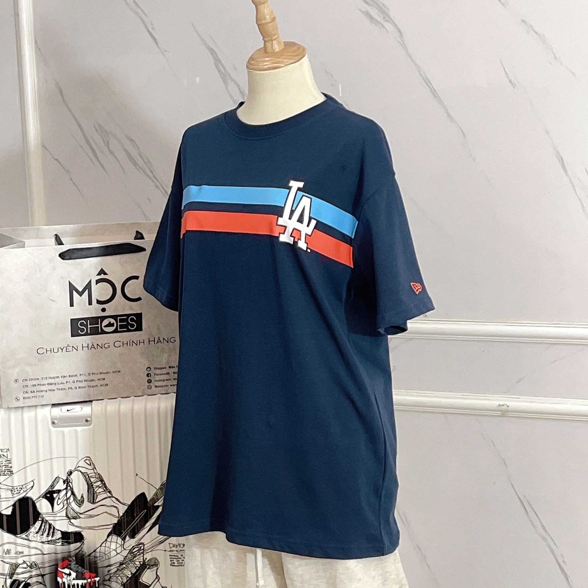2427 - HÀNG CHÍNH HÃNG - ÁO THUN NEW ERA - ALL STAR LA - NAVY - CODE: 14380972
