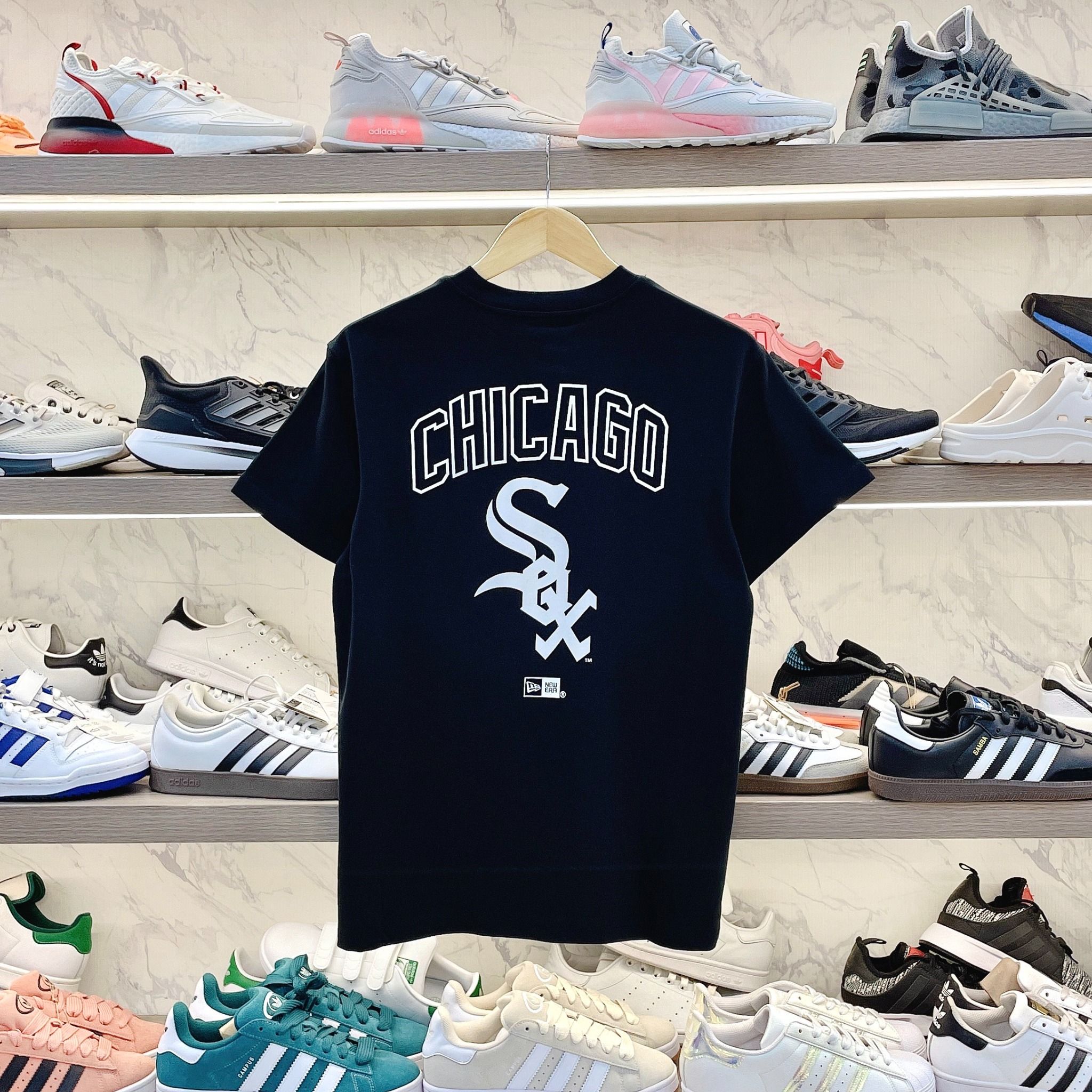 2441 - HÀNG CHÍNH HÃNG - ÁO THUN NEW ERA - CHICAGO MURASKI - ĐEN