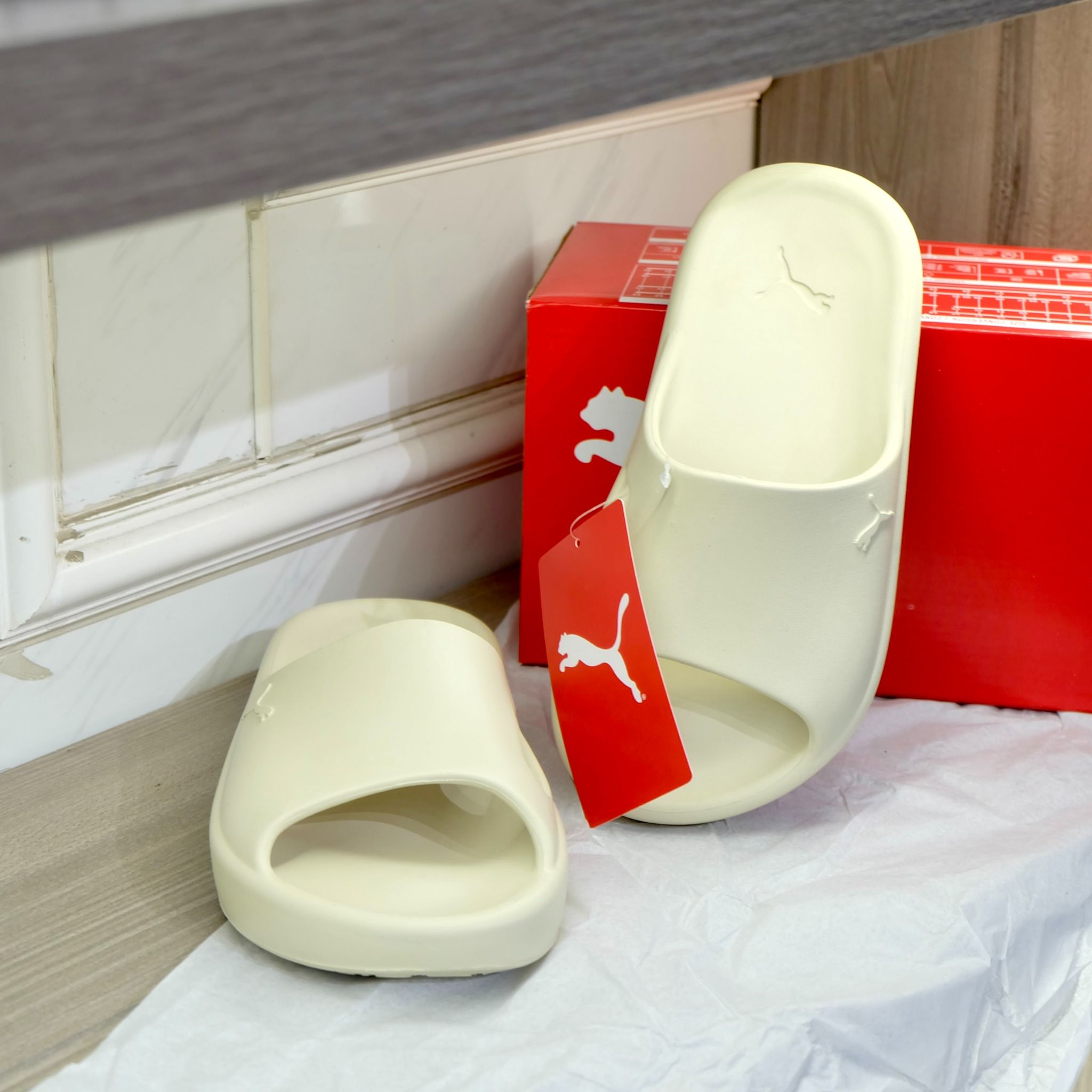 2465 - HÀNG CHÍNH HÃNG - DÉP PUMA - SHIBUI CAT - BE - CODE: 385296 03