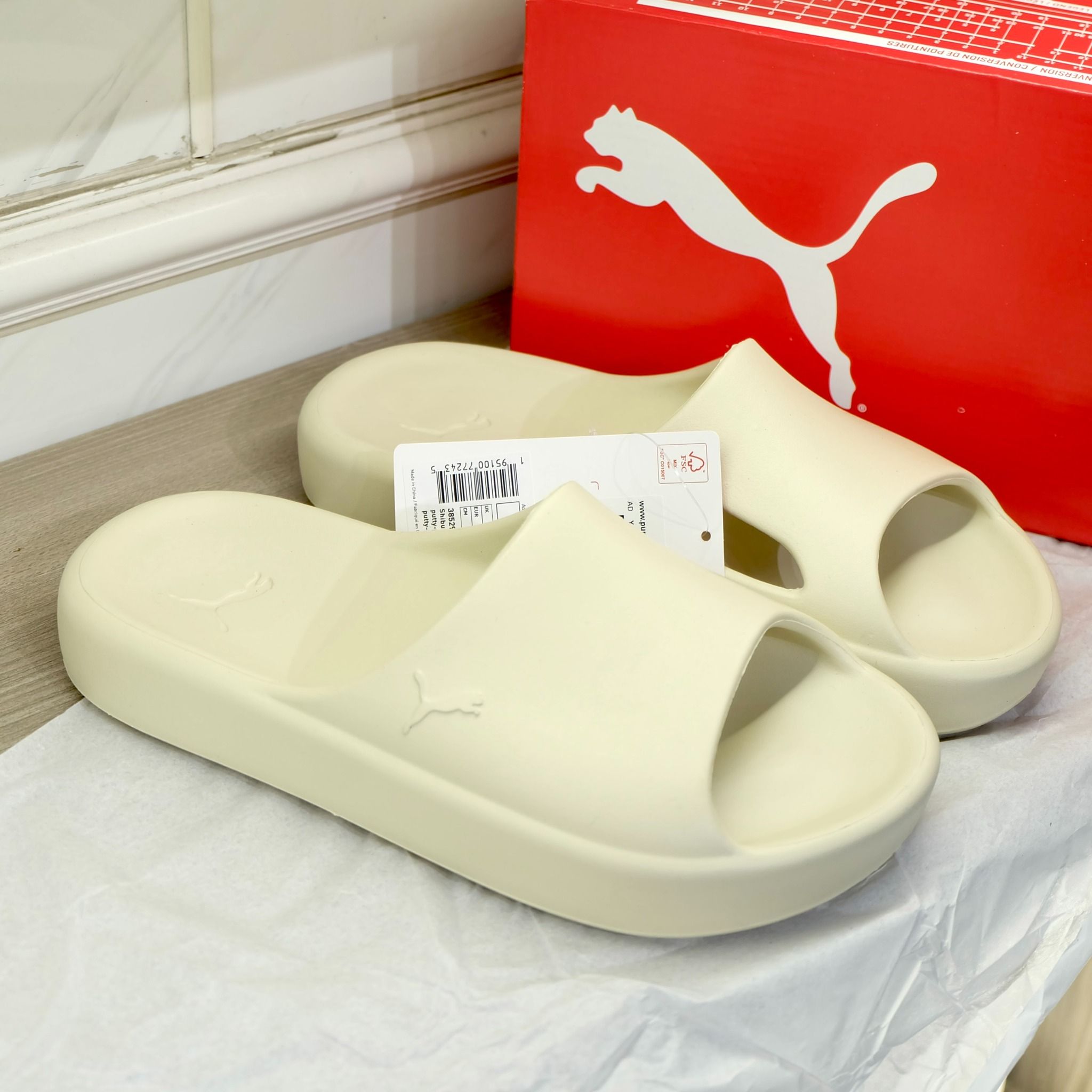 2465 - HÀNG CHÍNH HÃNG - DÉP PUMA - SHIBUI CAT - BE - CODE: 385296 03