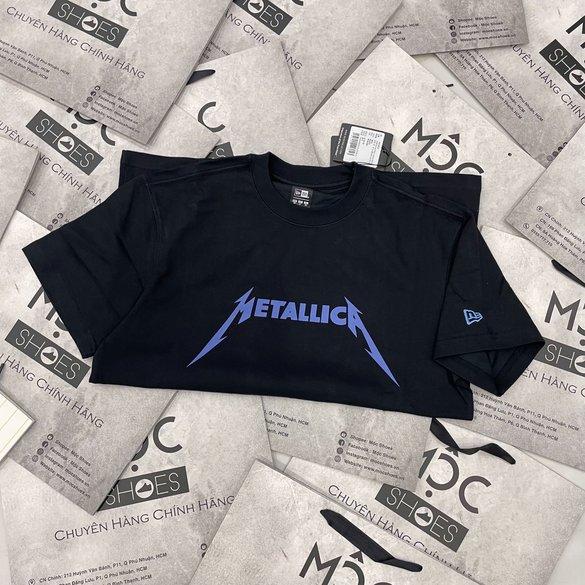2480 - HÀNG CHÍNH HÃNG - ÁO THUN NEW ERA - METALLICA CRASH COURSE - ĐEN - CODE: 14375523