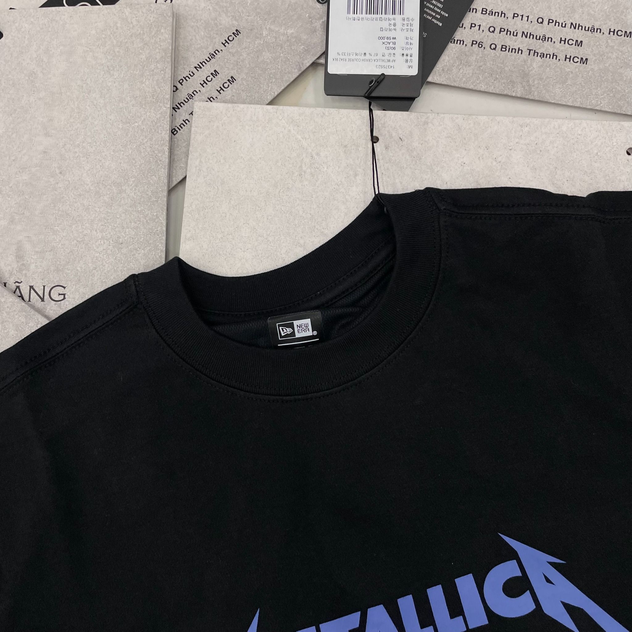 2480 - HÀNG CHÍNH HÃNG - ÁO THUN NEW ERA - METALLICA CRASH COURSE - ĐEN - CODE: 14375523