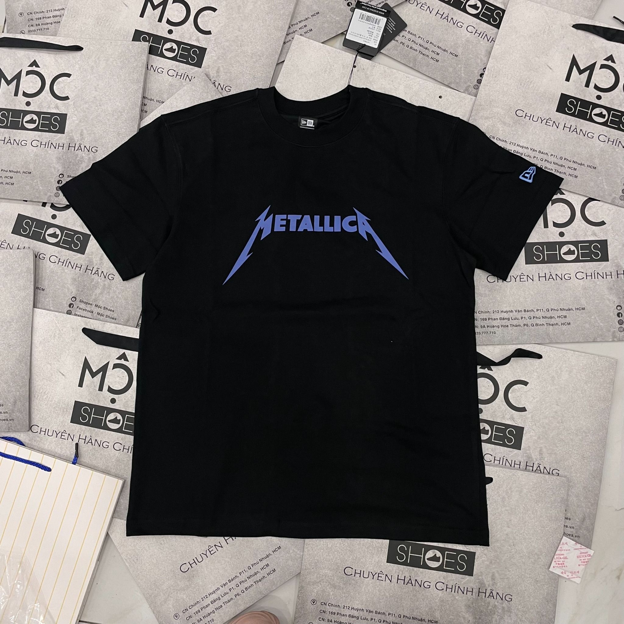 2480 - HÀNG CHÍNH HÃNG - ÁO THUN NEW ERA - METALLICA CRASH COURSE - ĐEN - CODE: 14375523