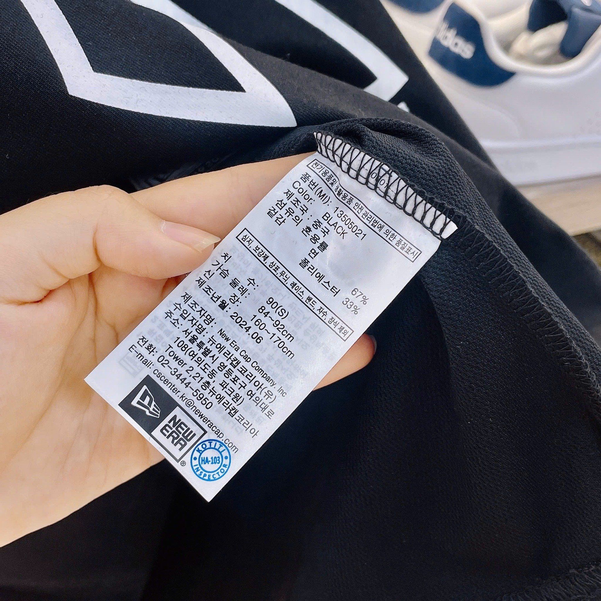 2500 - HÀNG CHÍNH HÃNG - ÁO THUN NEW ERA - SUBWAY SERIES - NY VIỀN TRẮNG - ĐEN CODE: 13505021