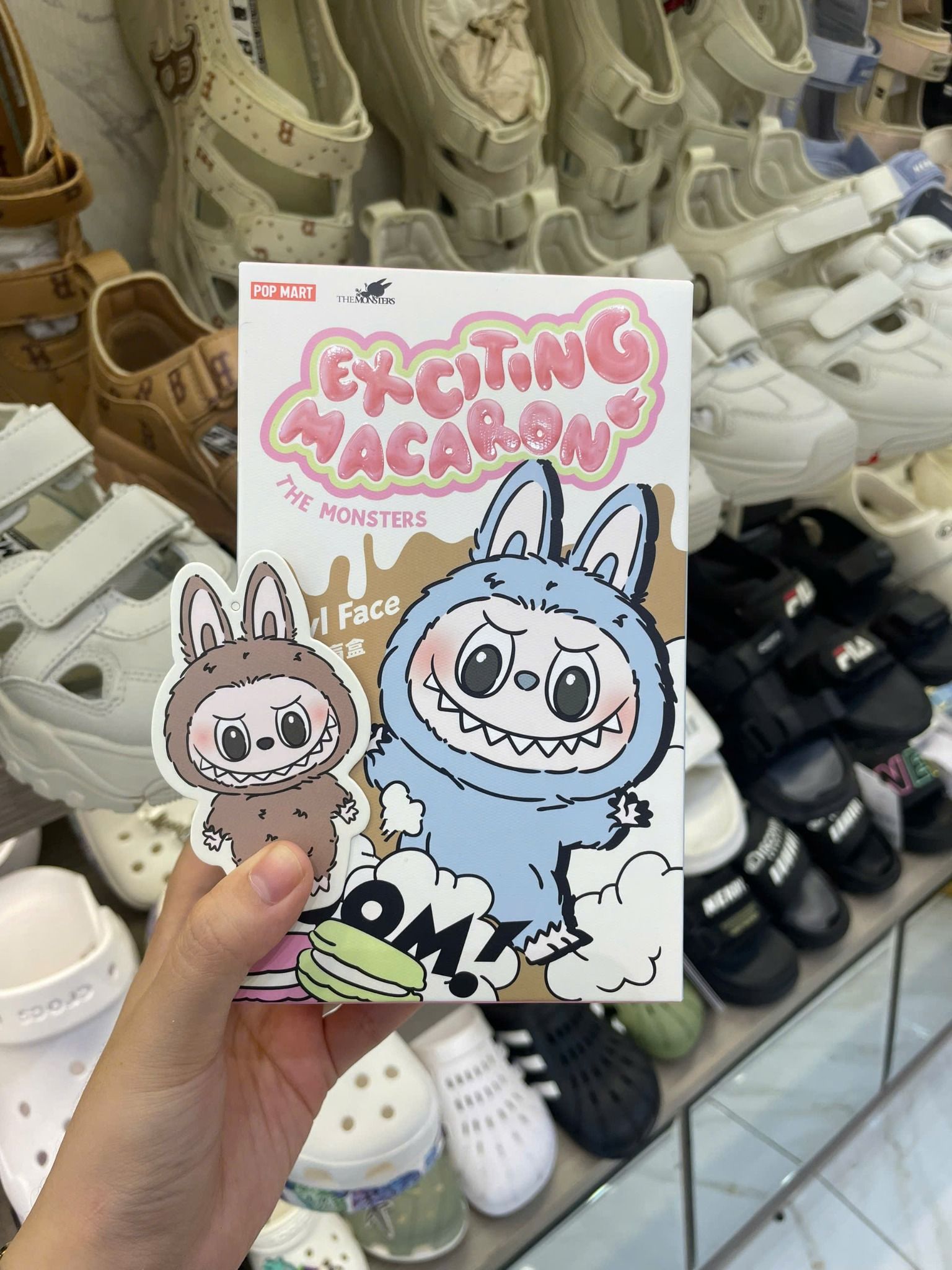 2525 - HÀNG CHÍNH HÃNG - POPMART - LABUBU V1 EXCITING MACARON *ĐÃ CHECK CARD*
