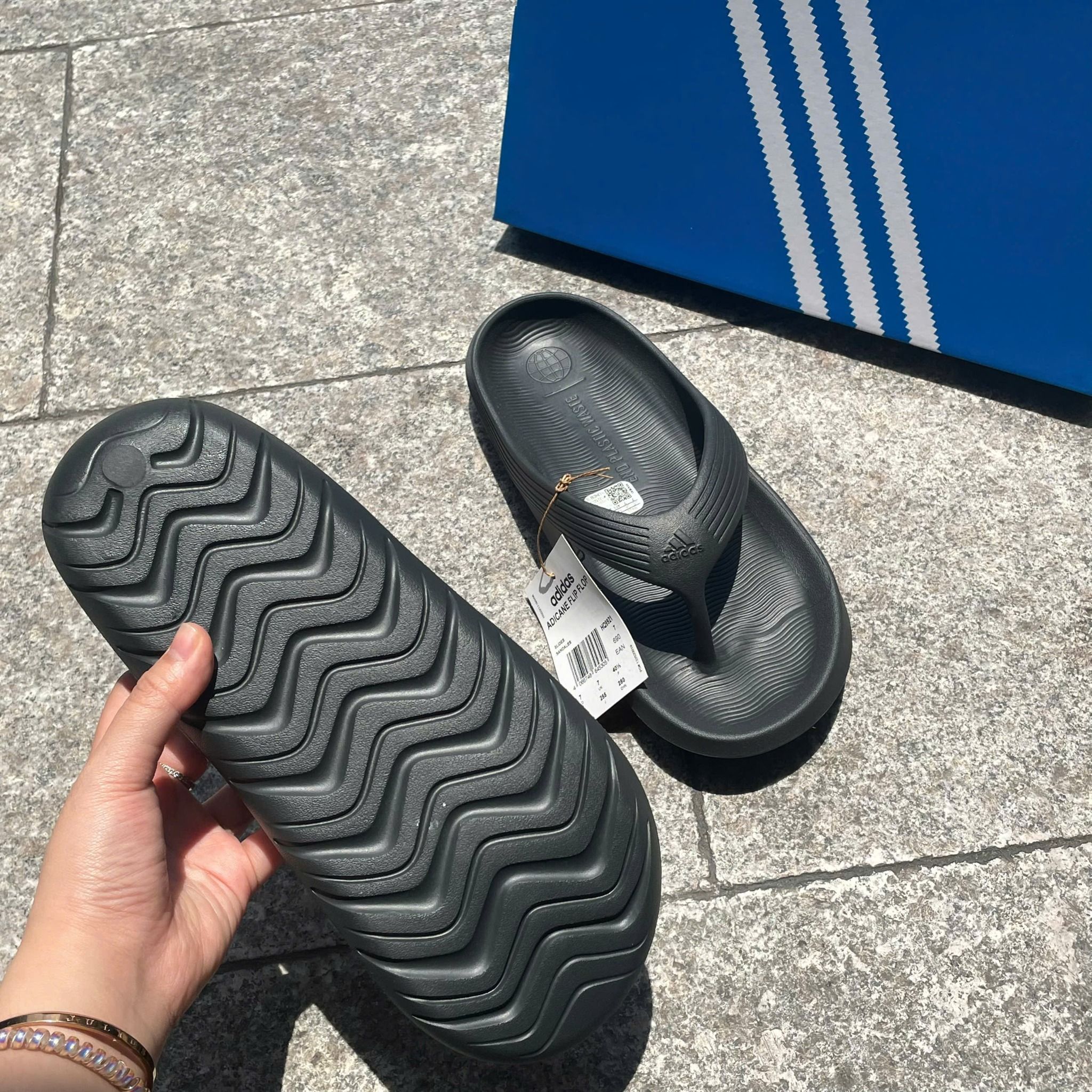 2488 - HÀNG CHÍNH HÃNG - Dép Adidas - Xỏ Ngón Adicane - Đen - Code: HQ9921