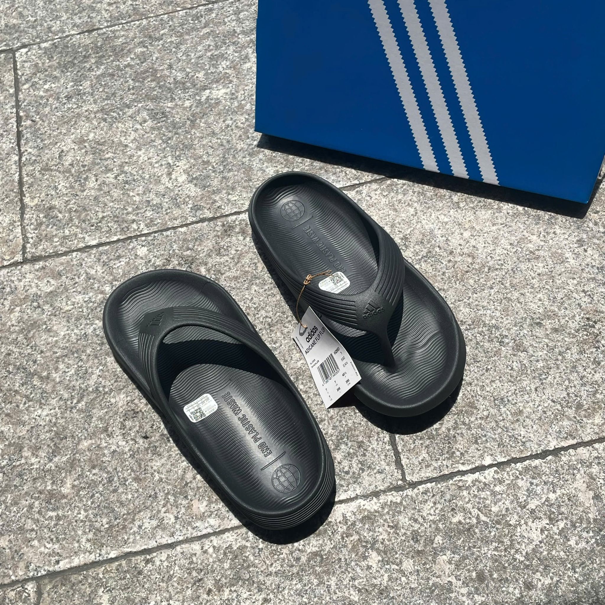 2488 - HÀNG CHÍNH HÃNG - Dép Adidas - Xỏ Ngón Adicane - Đen - Code: HQ9921