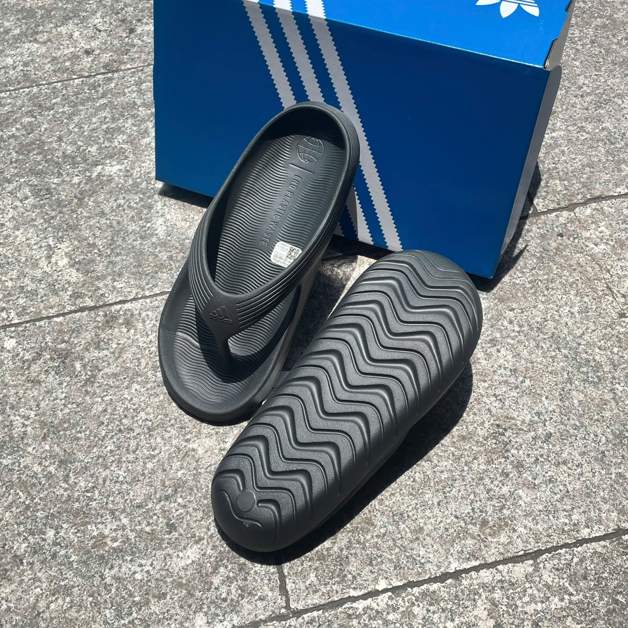 2488 - HÀNG CHÍNH HÃNG - Dép Adidas - Xỏ Ngón Adicane - Đen - Code: HQ9921