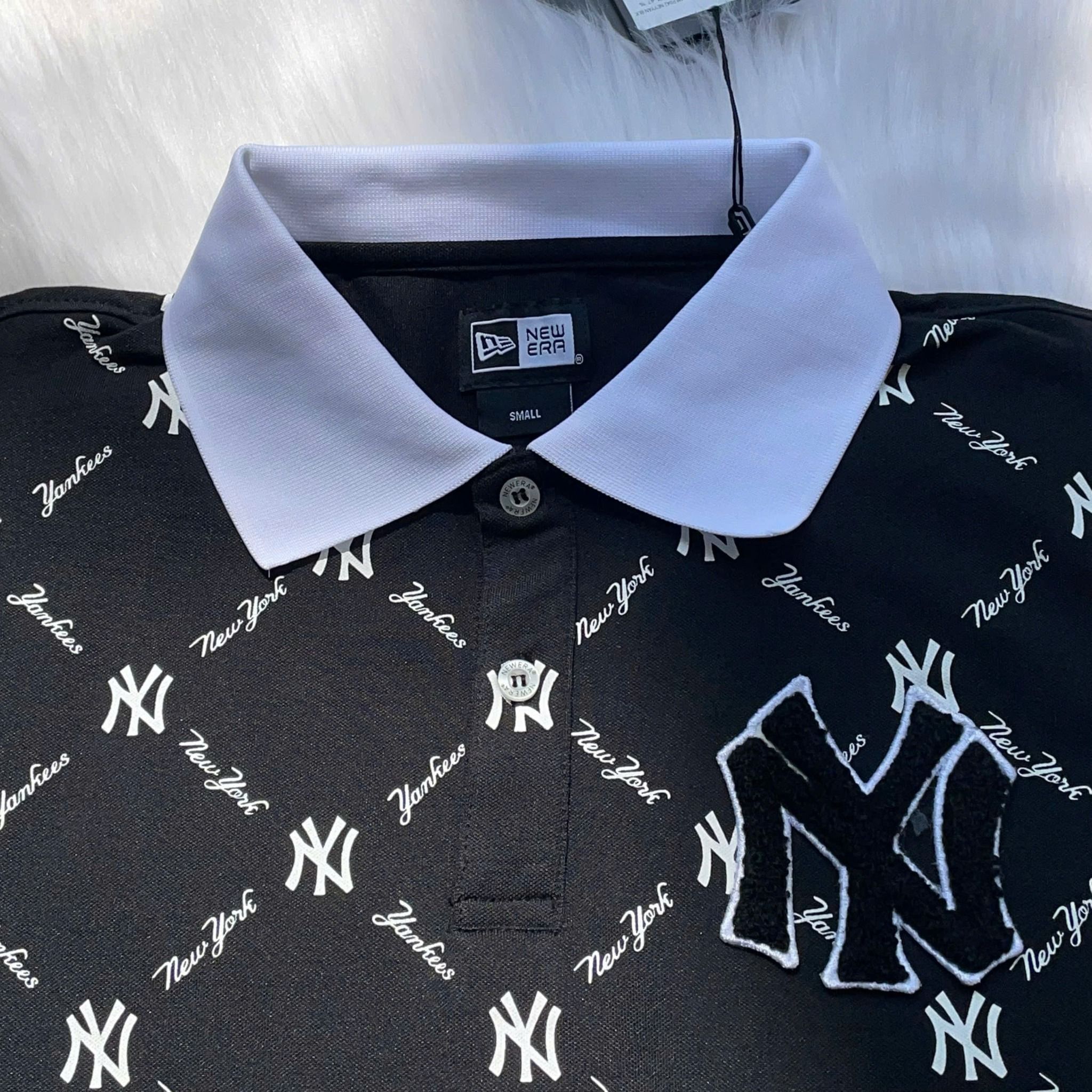 2519 - HÀNG CHÍNH HÃNG - ÁO THUN POLO NEW ERA - POLO NY BÔNG DIA - ĐEN - CODE : 13535547