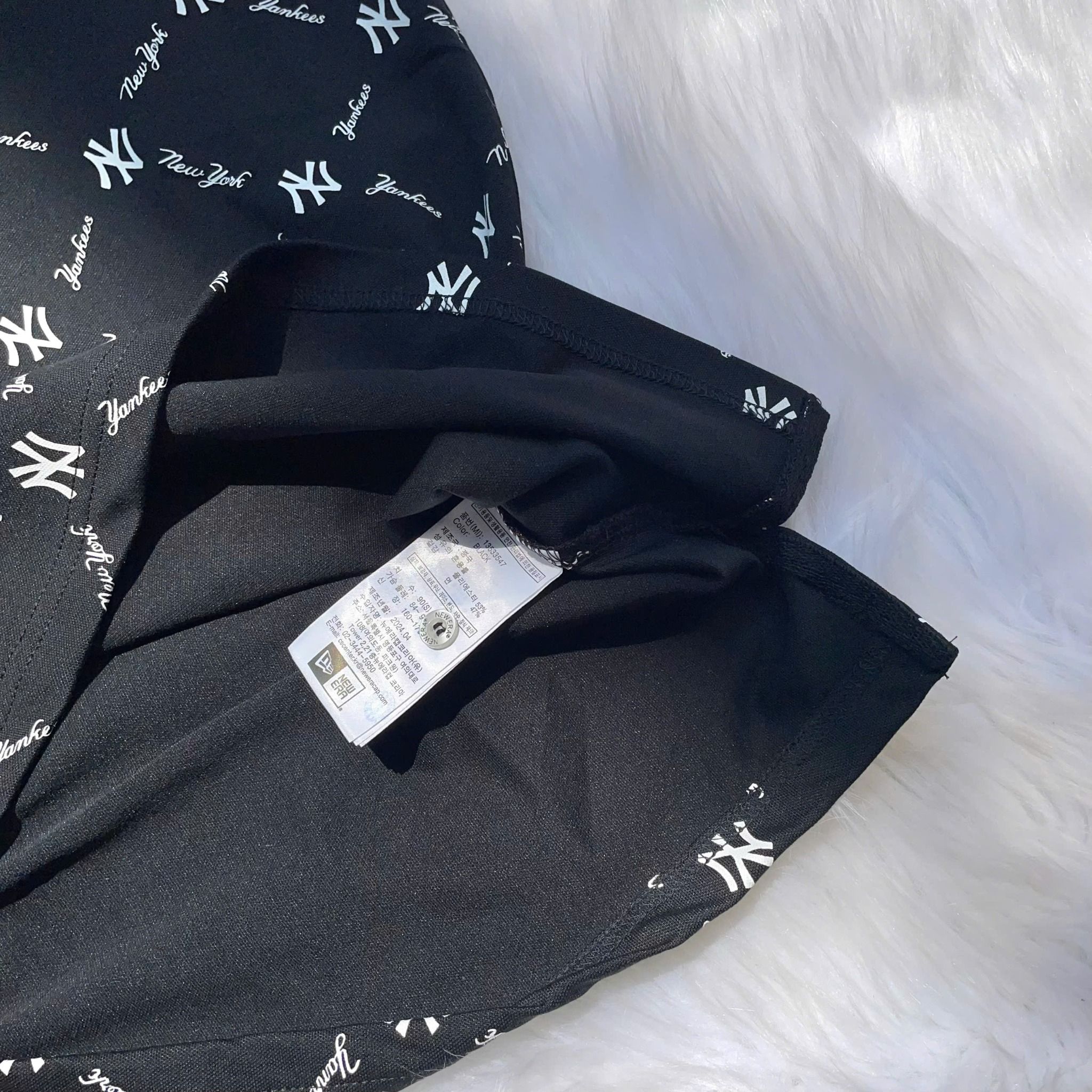 2519 - HÀNG CHÍNH HÃNG - ÁO THUN POLO NEW ERA - POLO NY BÔNG DIA - ĐEN - CODE : 13535547