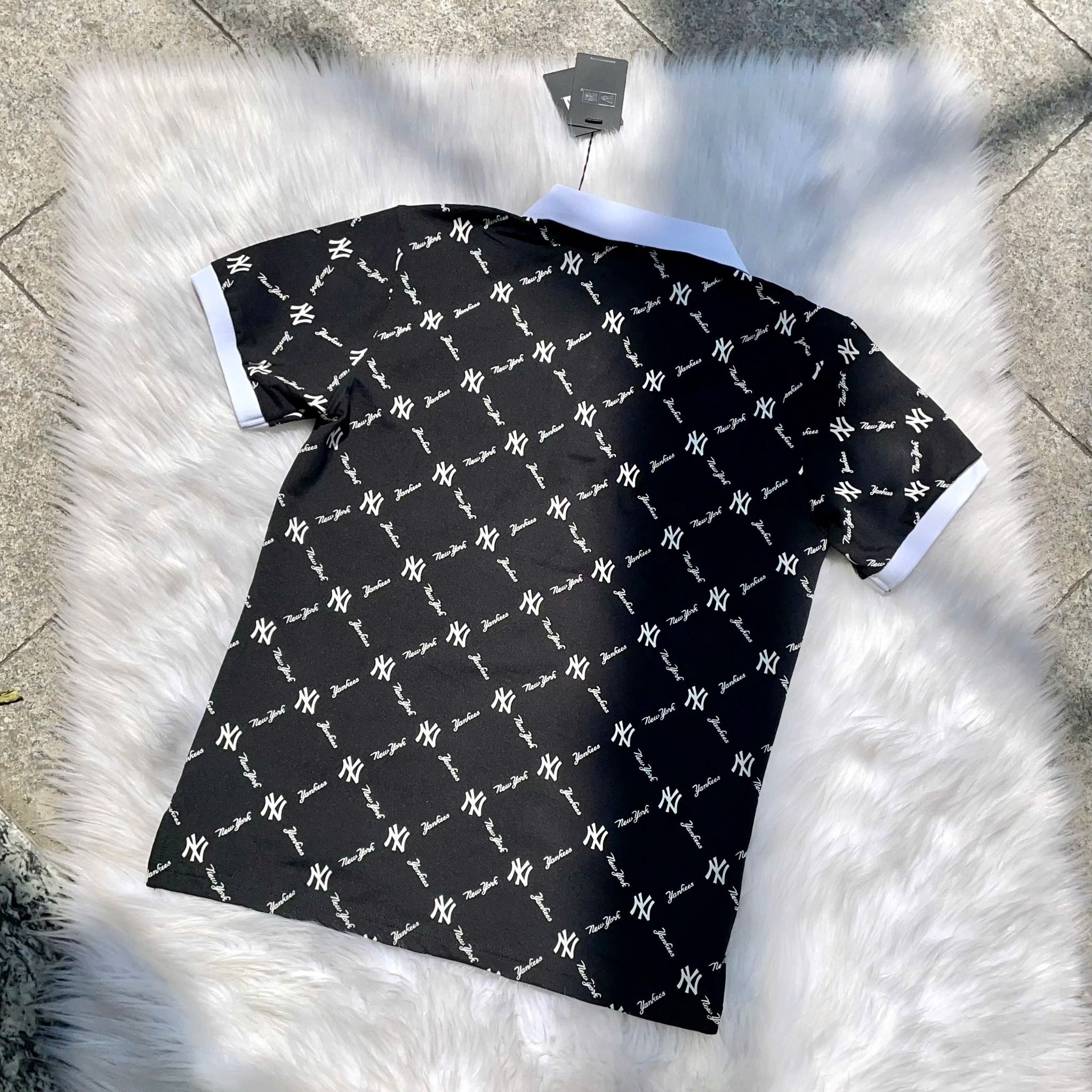 2519 - HÀNG CHÍNH HÃNG - ÁO THUN POLO NEW ERA - POLO NY BÔNG DIA - ĐEN - CODE : 13535547