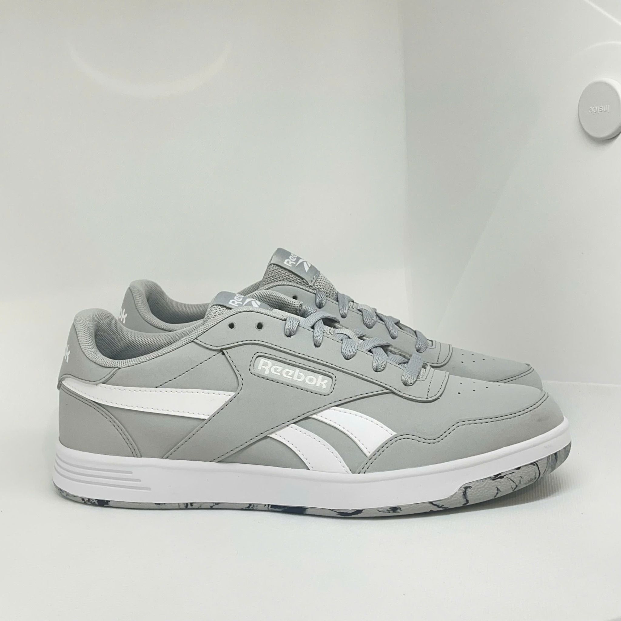 2532 - HÀNG CHÍNH HÃNG - GIÀY REEBOK - ĐẾ BẰNG - XÁM SWOOSH TRẮNG (6347)