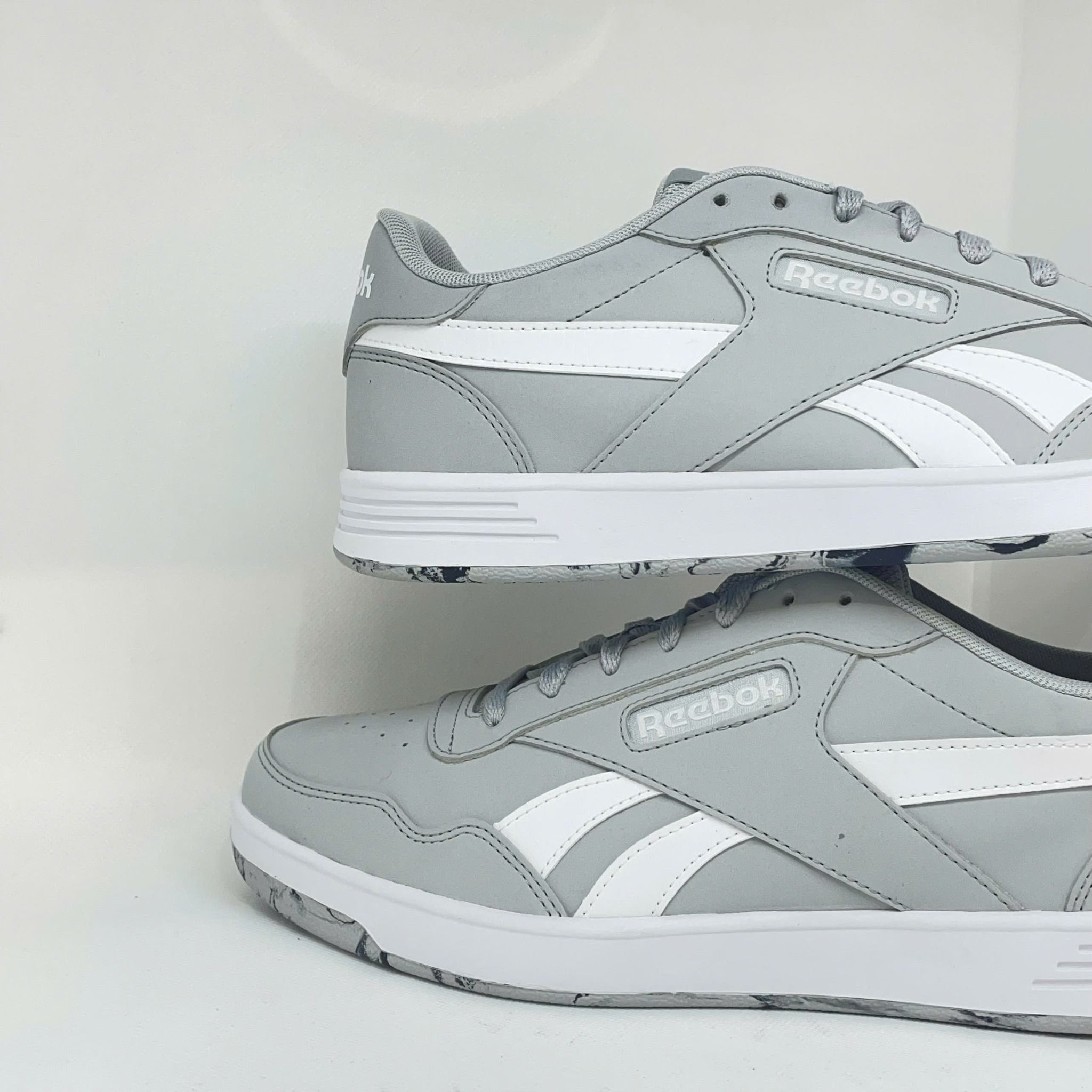 2532 - HÀNG CHÍNH HÃNG - GIÀY REEBOK - ĐẾ BẰNG - XÁM SWOOSH TRẮNG (6347)