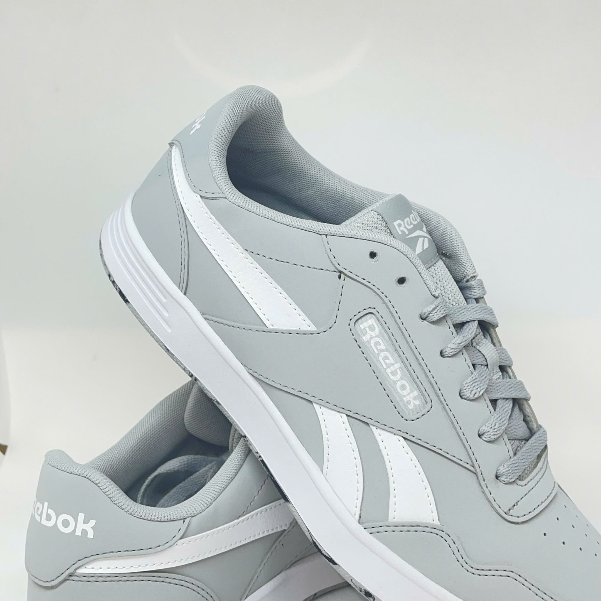 2532 - HÀNG CHÍNH HÃNG - GIÀY REEBOK - ĐẾ BẰNG - XÁM SWOOSH TRẮNG (6347)